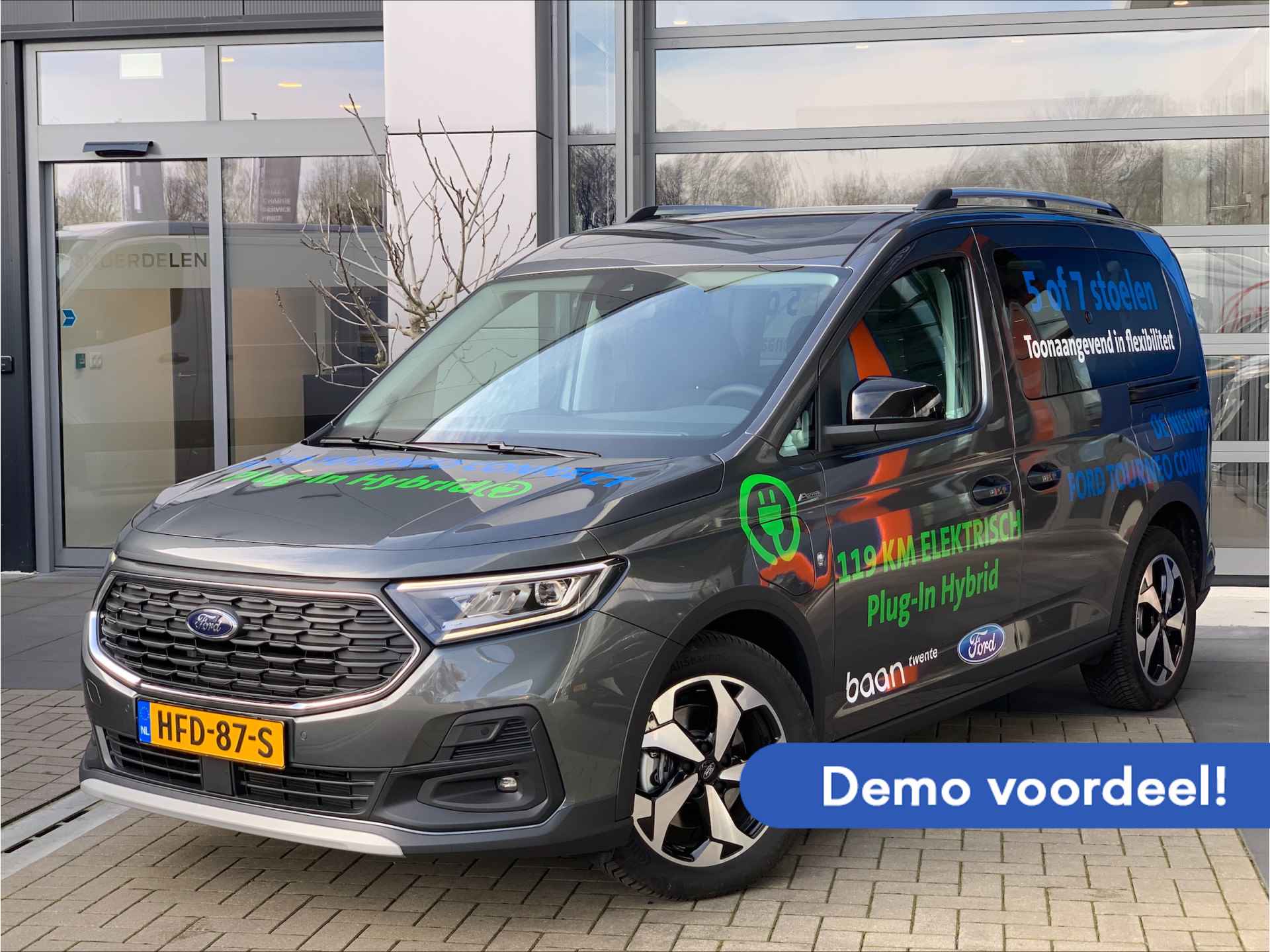 Ford Tourneo Connect Active 1.5 Plug-IN Hybrid 150 PK Automaat | 5 jaar Garantie | 119 KM Elektrisch | 2x schuifdeur | Navi | Climate Control |