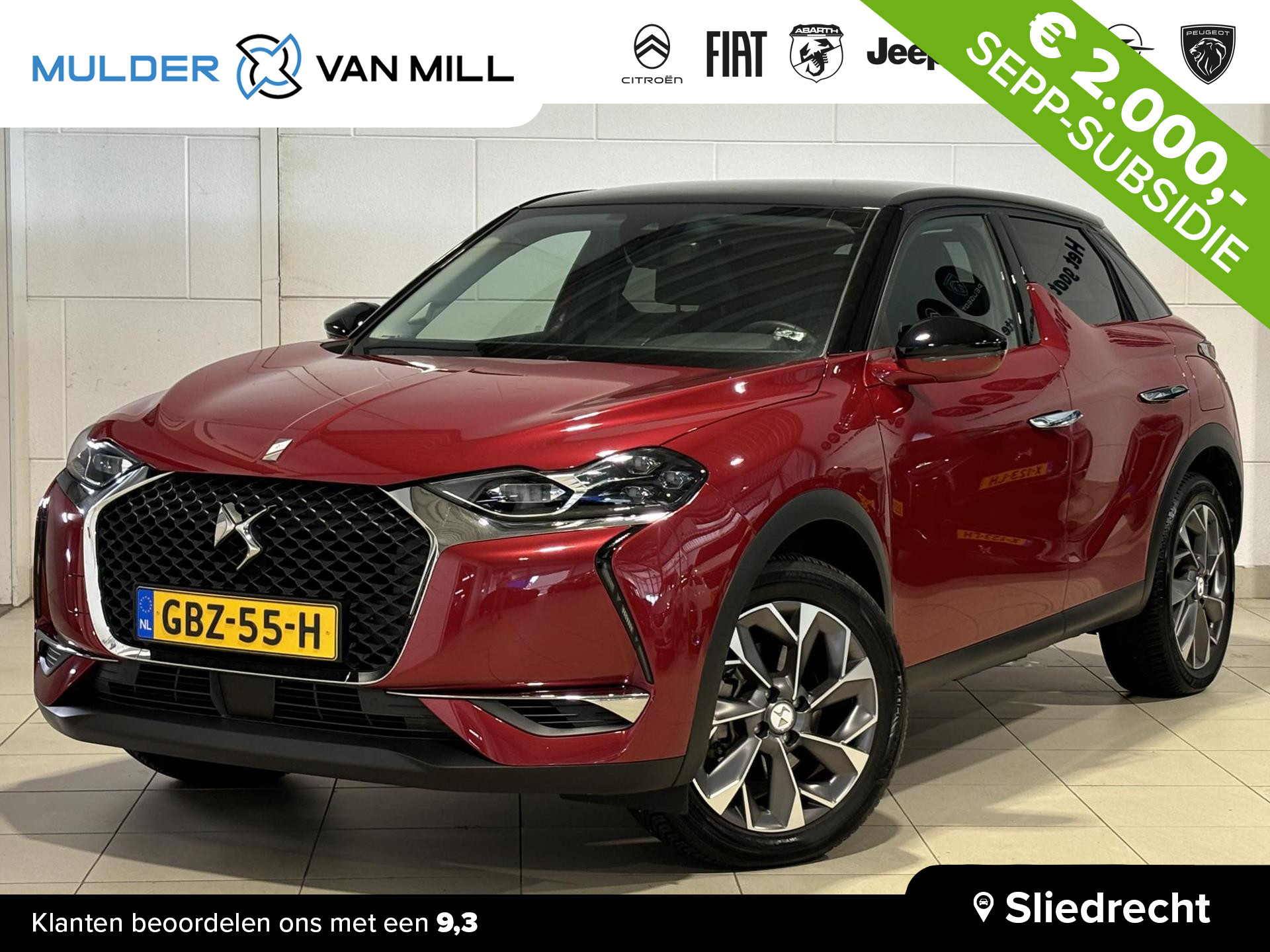 DS DS 3 Crossback SUV Rivoli e-Tense EV 3-FASEN 50kWh 136pk AUTOMAAT | DS MATRIX LED | SMART KEYLESS | ADAPTIVE CRUISE | NAVI | CAMERA | STOELVERW. | DAB+ |