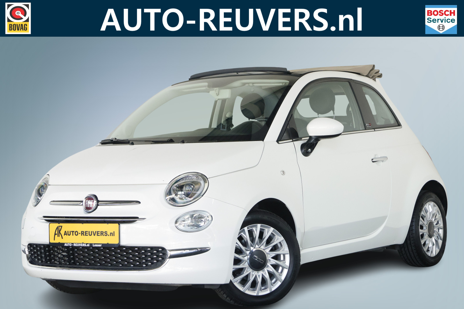 Fiat 500C 0.9 TwinAir Turbo Lounge / Opendak / Leder / Airco / Cruisecontrol