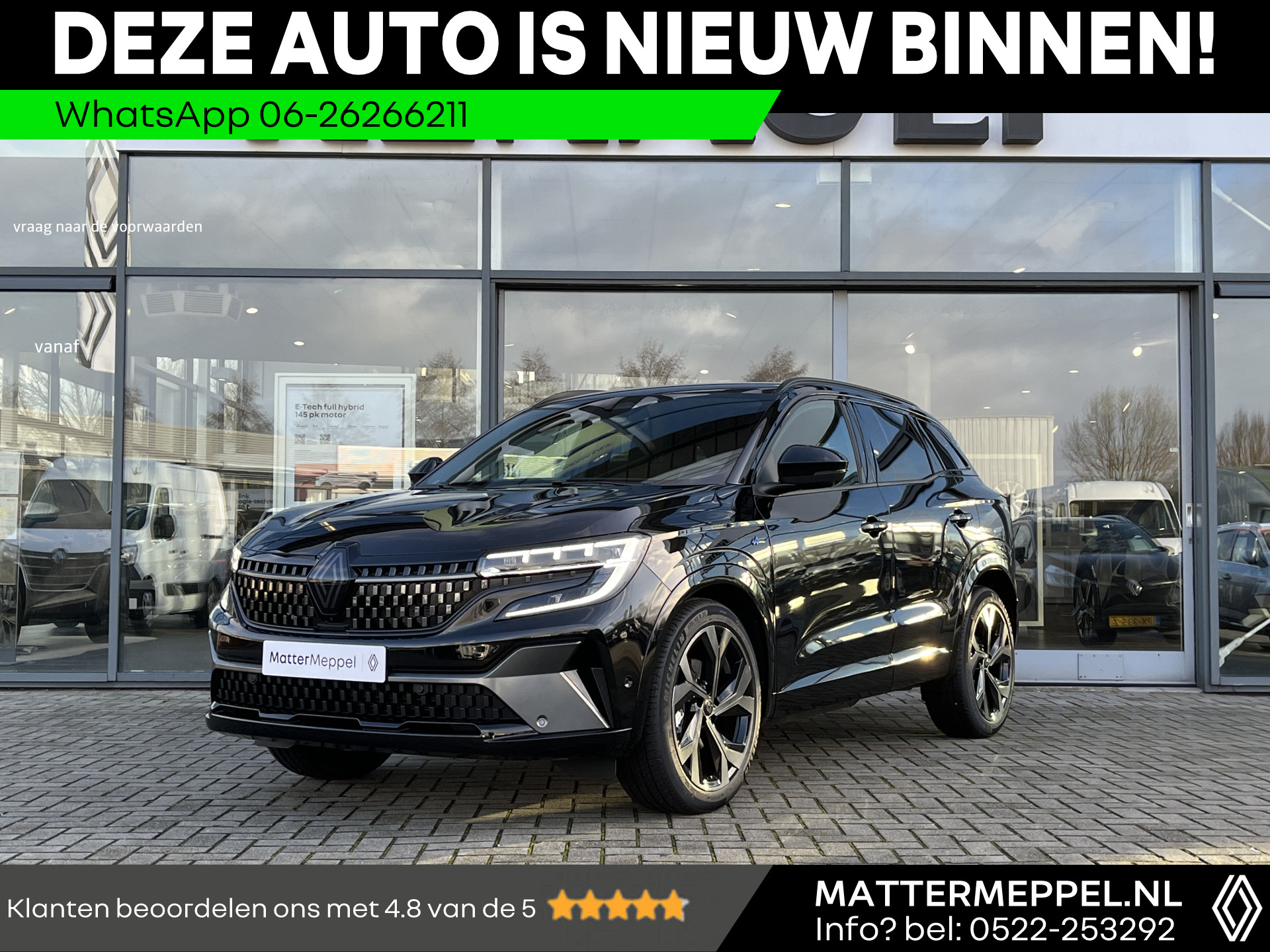 Renault Austral E-Tech Full Hybrid 200 Techno Esprit Alpine | Pack Advanced Drive | Pack Safety | NIEUW, SNEL RIJDEN!