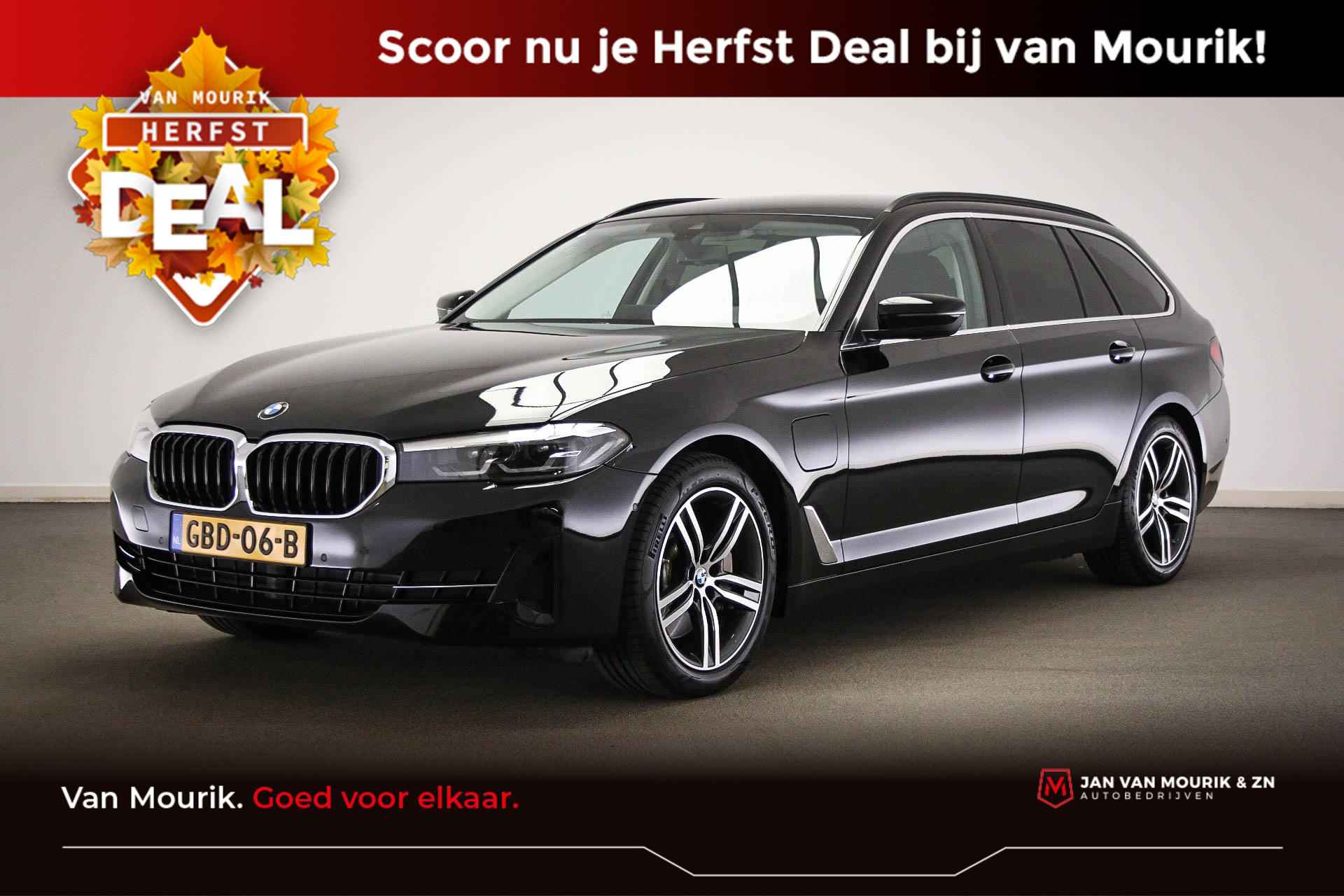 BMW 5-serie Touring 530e xDrive Business Edition Plus | AUDIO MEDIA / PARKING- PACK | LED | LEDER | CLIMA | STUURWIELVERWARMING | CRUISE | NAVI | DAB | APPLE | CAMERA | TREKHAAK EL. | DEALER ONDERHOUDEN - 1/59