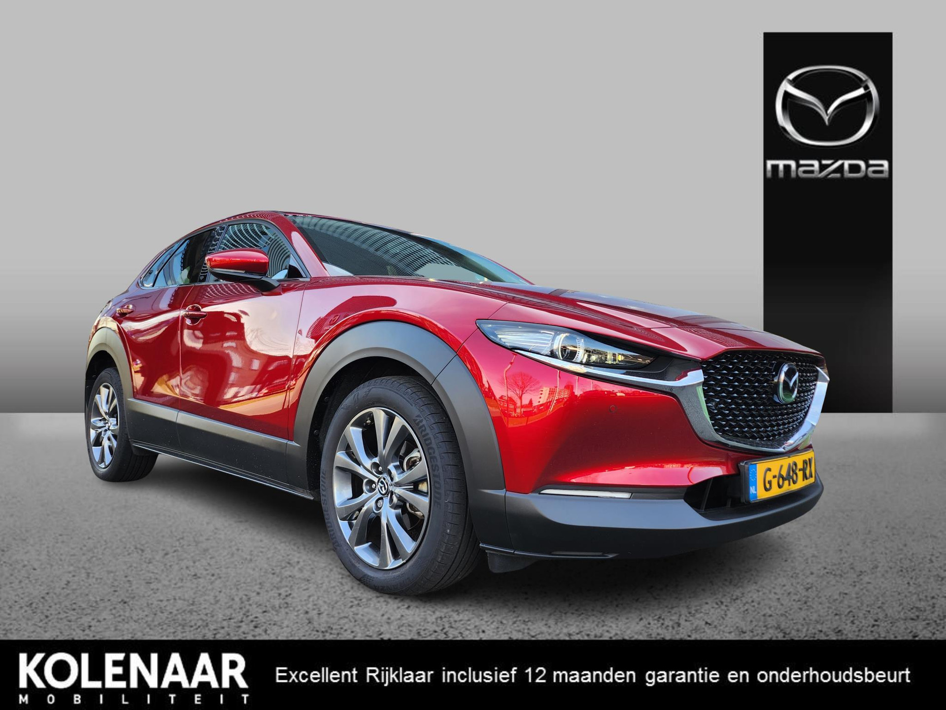 Mazda CX-30 Automaat 2.0 Sky-X 180 Luxury /Dealeronderhouden/Navi/ECC/Adaptive/Keyless/Leder/CarPlay bij viaBOVAG.nl