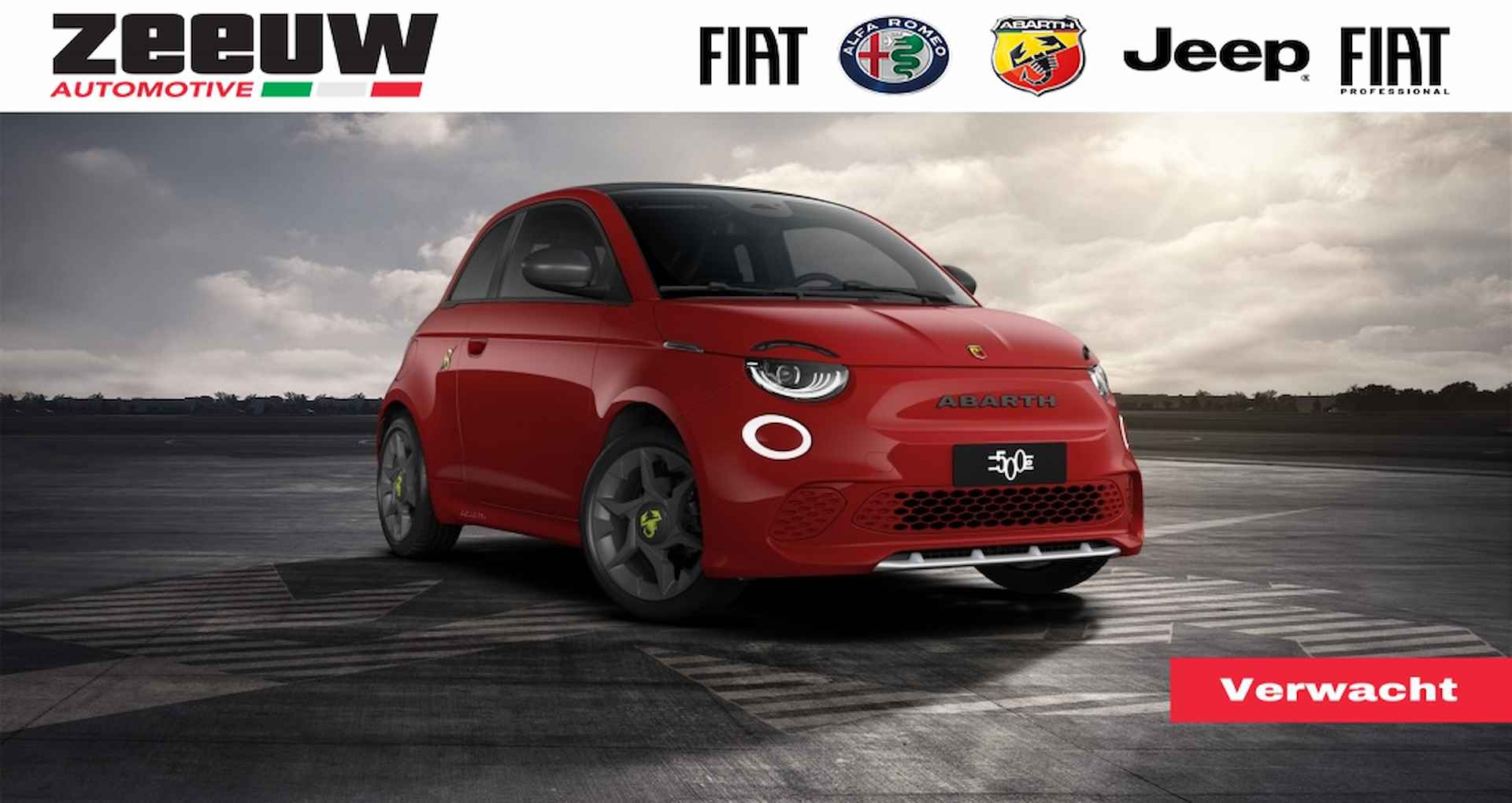 Abarth 500E Cabrio 42 kWh | LED | 17" | Clima | Carplay | Cruisecontrol - 1/6