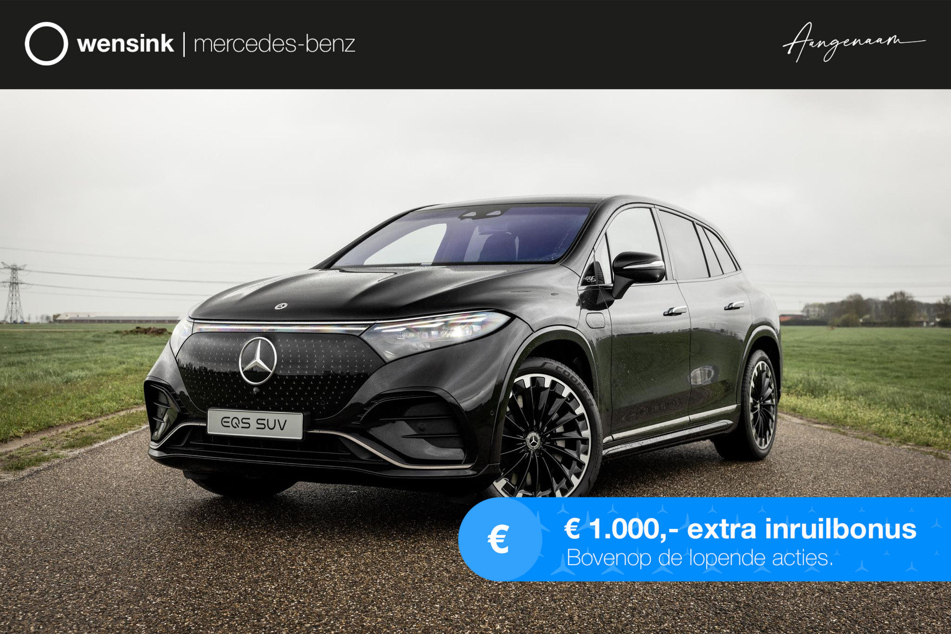 Mercedes-Benz EQS SUV 450 4MATIC 108 kWh | Nieuwprijs € 150.752 | AMG Line | Premium Plus Pakket | Akoestiekcomfortpakket | 22 KW laden | Massagestoelen | Trekhaak | Softclose | Verwarmde Voorruit |