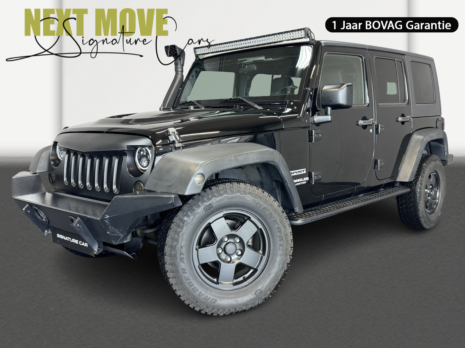 Jeep Wrangler Unlimited 2.8 CRD Sport✅Automaat✅Airco✅Cruise Control✅Trekhaak✅LED-Bar✅