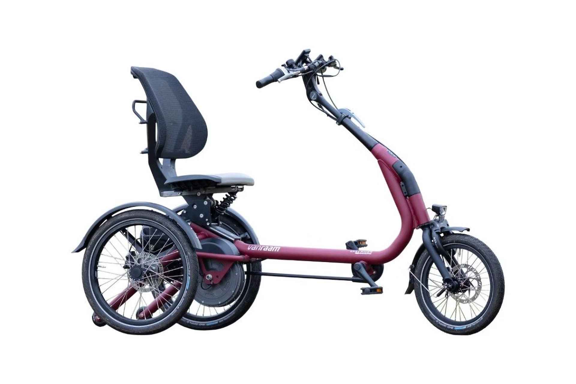 Van Raam Easy Rider Compact 400wh anti-lek banden Wijnrood mat standaard 2024 - 1/1