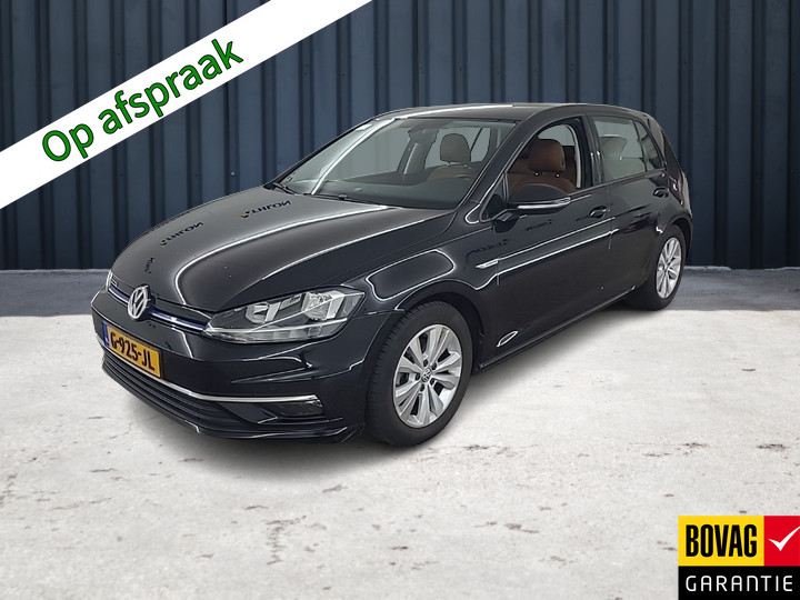 Volkswagen Golf 1.5 TSI Comfortline Business (131 PK) 1e-Eig. VOLKSWAGEN-Dealer-Onderh. BOVAG-Garantie. NL-AUTO. Leer, Massage-Functie, Sportstoelen, Alarm-Klasse-3, Navigatie/Apple-Carplay/Android-Auto, Adaptive-Cruisecontrol, Parkeersensoren-V Stoelverwarming,  DAB, Lm-Velgen-16Inch, Privacy-Glas