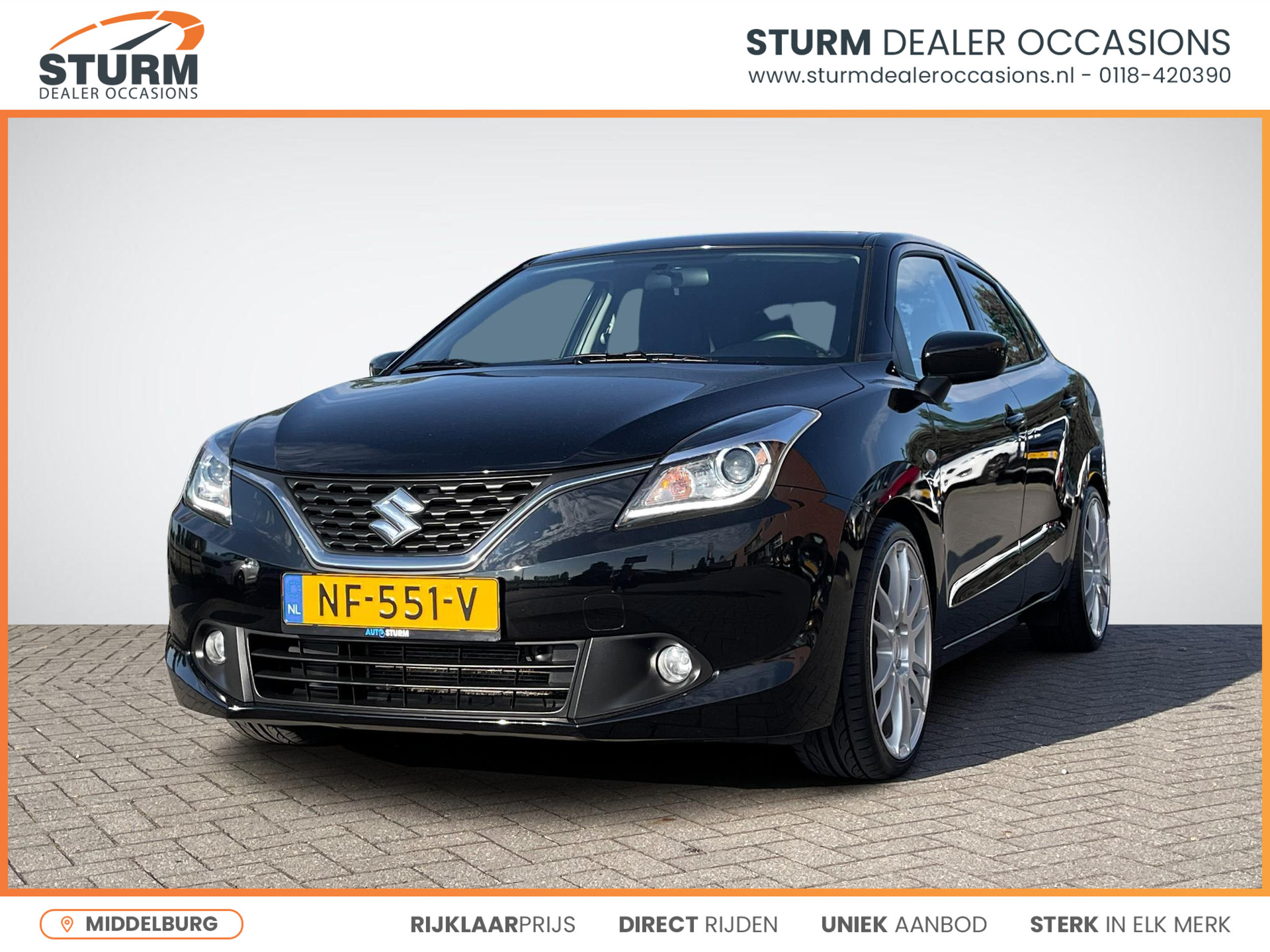 Suzuki Baleno 1.2 Exclusive | Cruise Control | Airco | LM Velgen | Bluetooth Tel. | Radio-CD/MP3 Speler | Stoelverwarming | Rijklaarprijs!