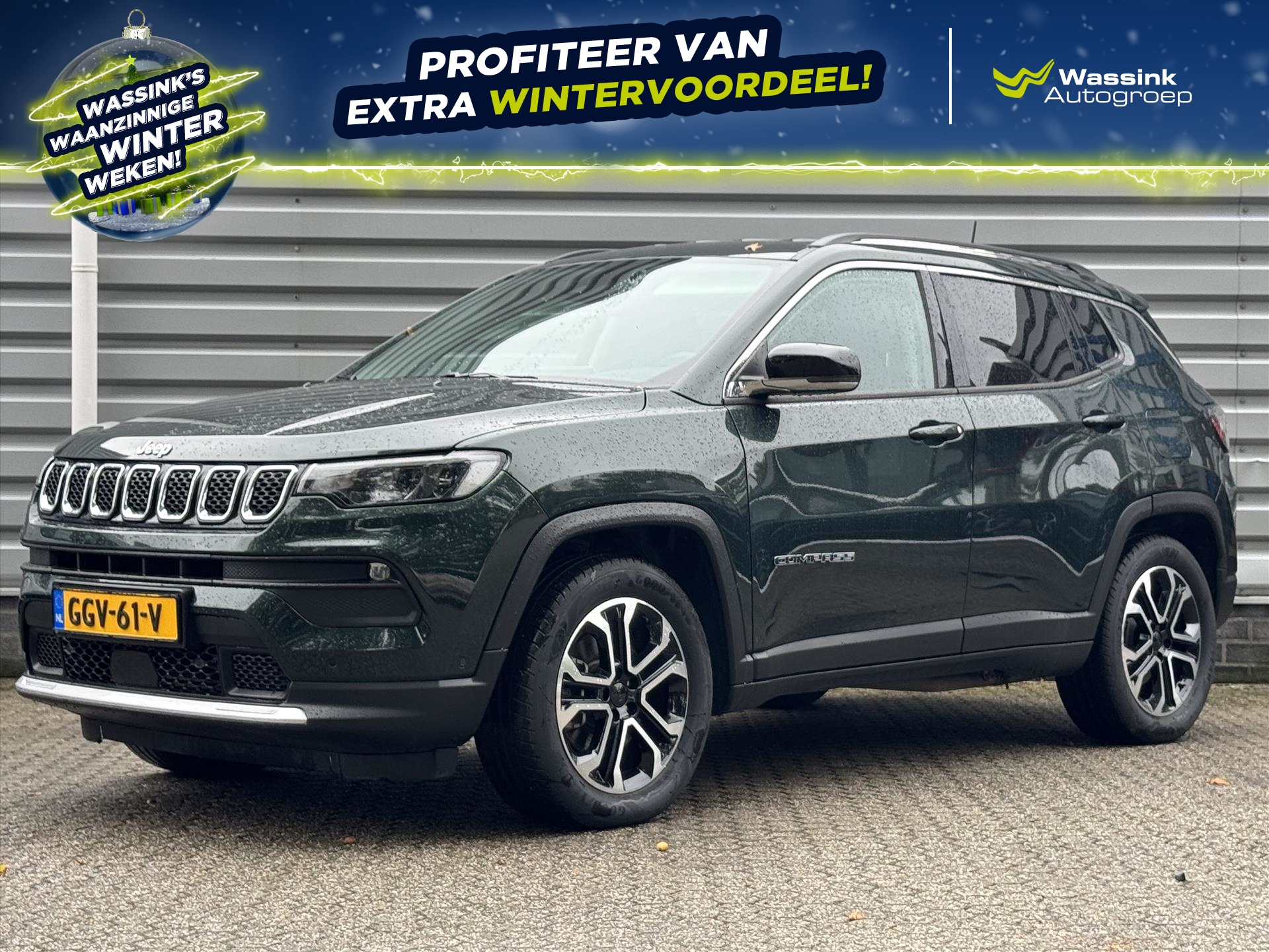 Jeep Compass 1.3T 4XE 190pk PHEV | Trekhaak | Adaptieve Cruise control | 18'' Velgen |