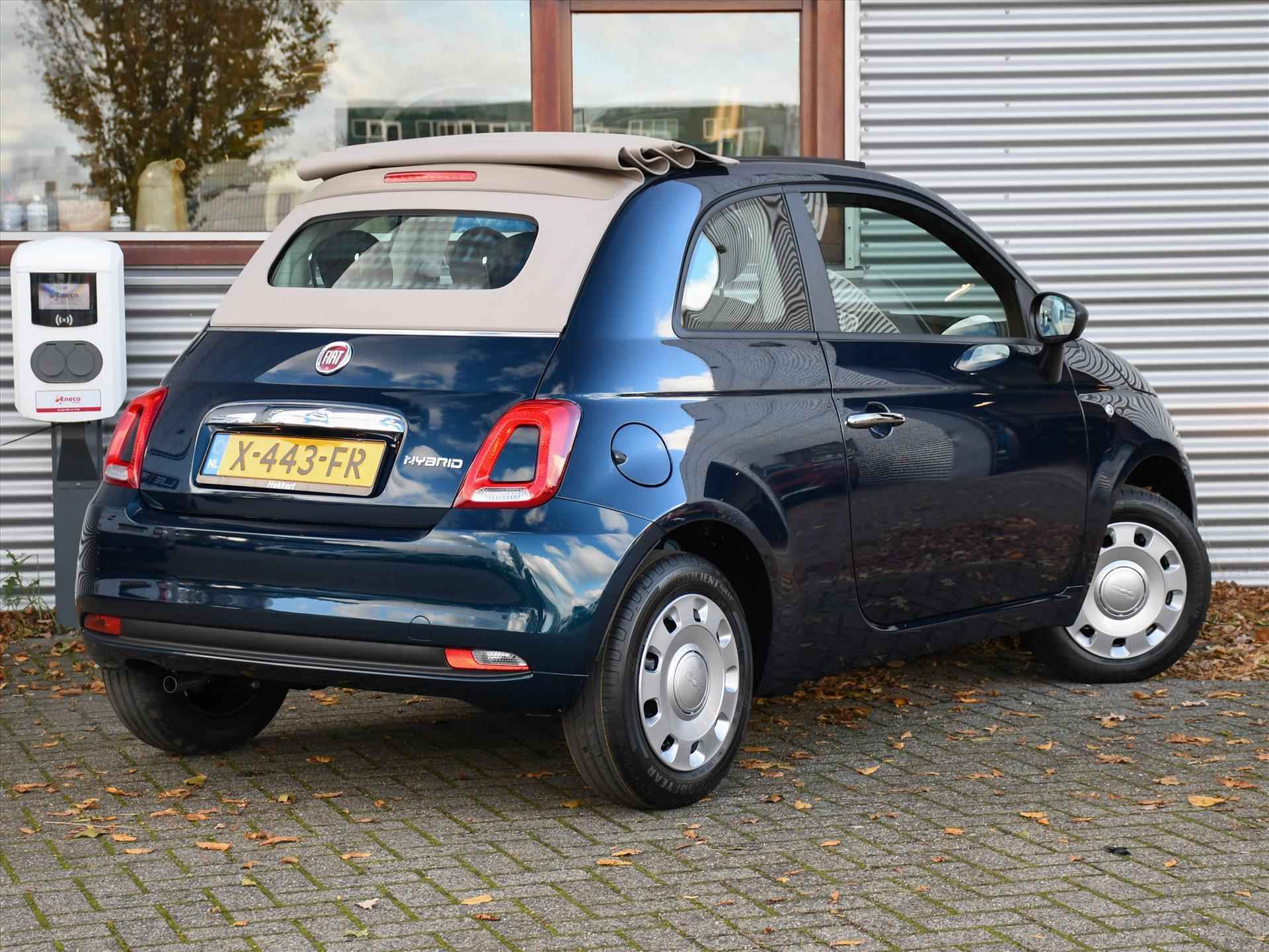 Fiat 500C 1.0 70pk Hybrid SOFTTOP | CRUISE.C | APPLE-CARPLAY | USB | DESIGN VELGEN | AIRCO - 5/23