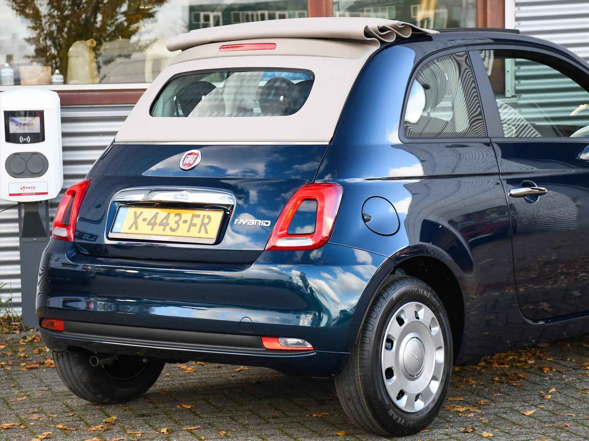 Fiat 500C 1.0 70pk Hybrid SOFTTOP | CRUISE.C | APPLE-CARPLAY | USB | DESIGN VELGEN | AIRCO - 6/23