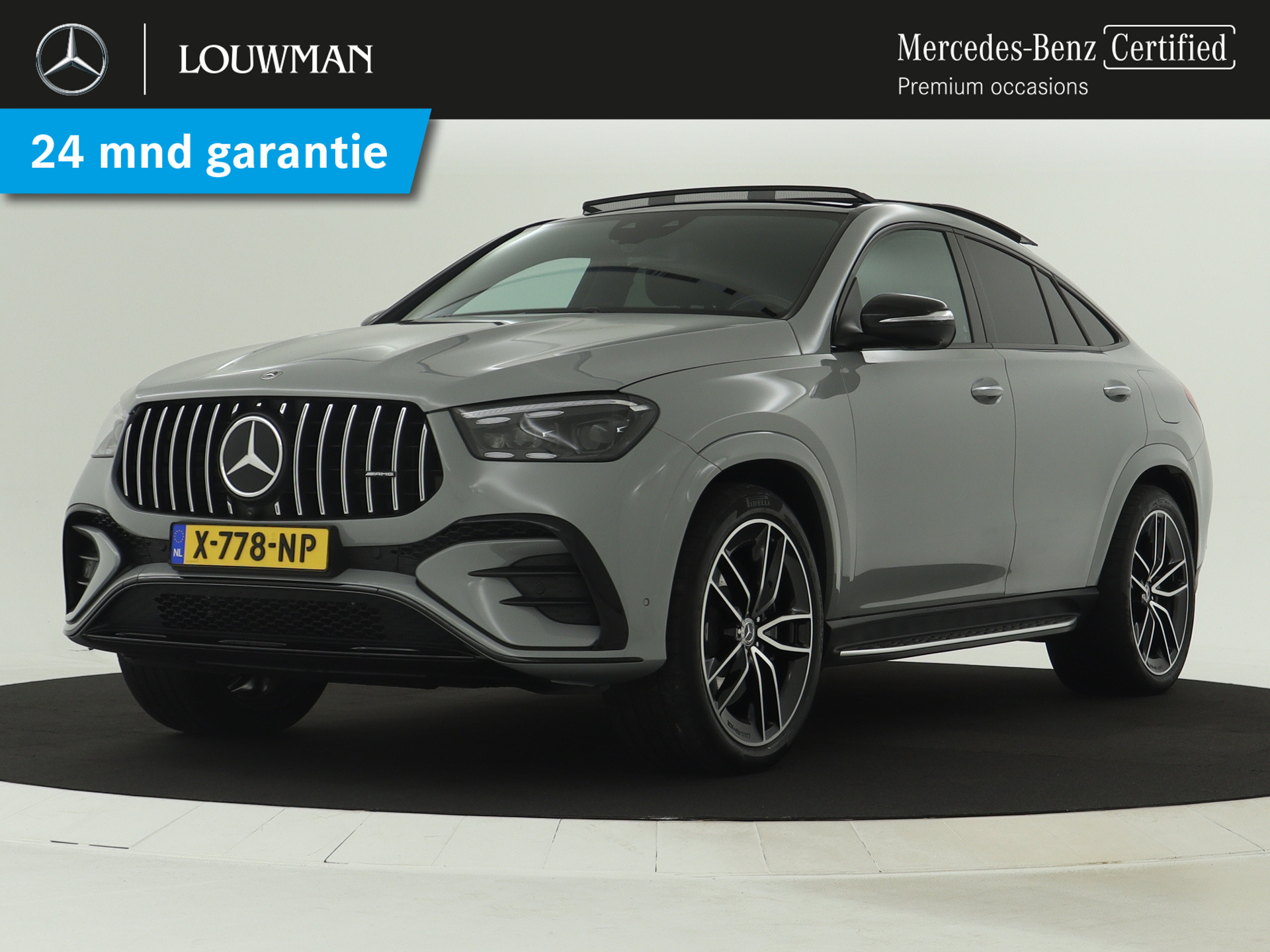 Mercedes-Benz GLE 400 e 4MATIC Sport Edition Premium | Burmester Soundsystem | Distronic | Trekhaak | Panorama Schuif-kanteldak | Treeplanken | Stoelventilatie | Inclusief 24 maanden MB Certified garantie voor Europa.