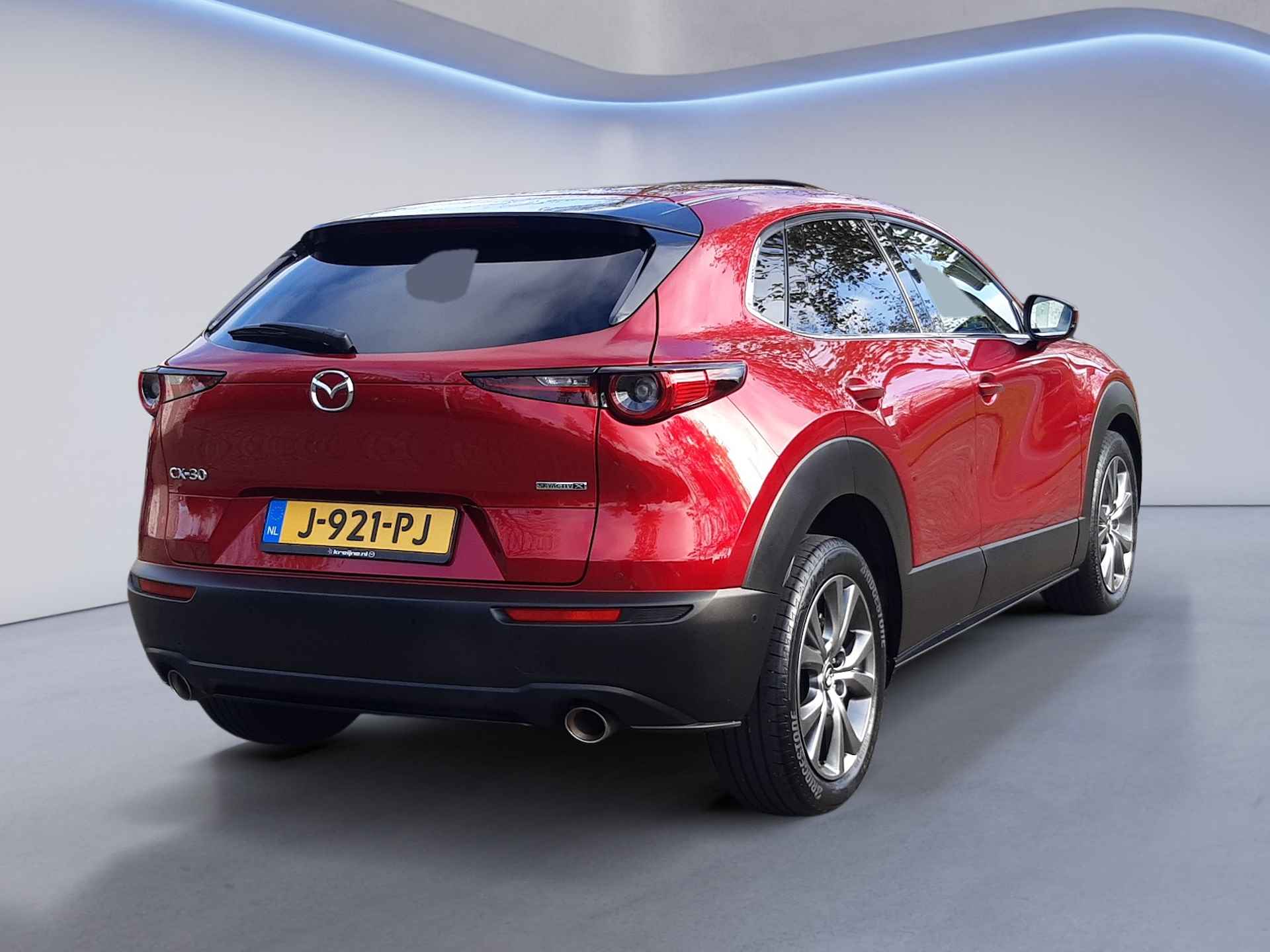 Mazda CX-30 2.0 e-SkyActiv-X M Hybrid Luxury, (180PK) 1e-Eig, Mazda-Dealer-Onderh., 12-MND-BOVAG, NL-Auto, Leer, Navigatie/Apple-Carplay/Android-Auto, Schuif/Kanteldak, Kelyess-Entry/Start, Stoel/Stuurverwarming, DAB, Elek.-Achterklep, LM.-Velgen-18Inch, Privacy-Glas - 4/44