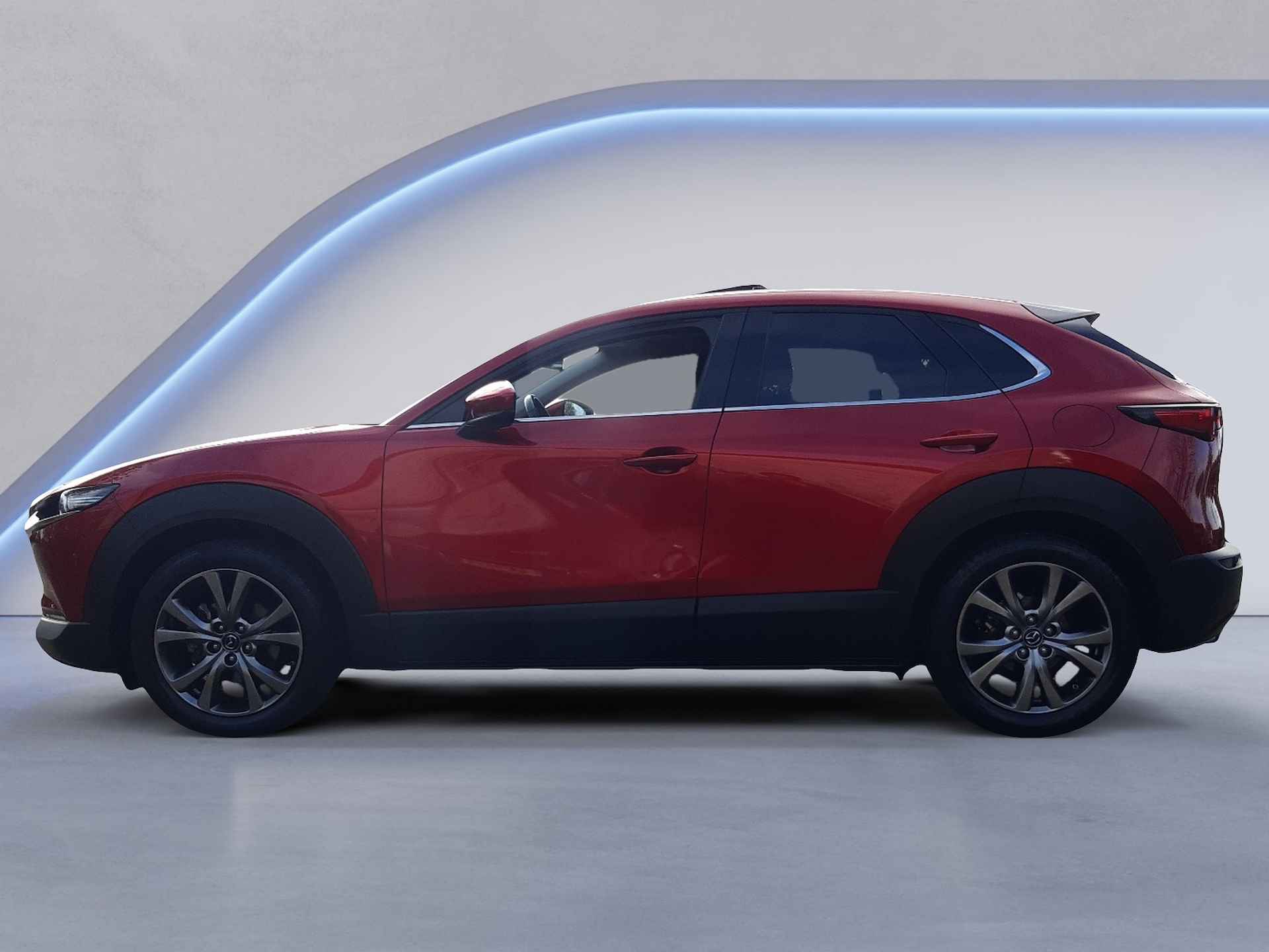 Mazda CX-30 2.0 e-SkyActiv-X M Hybrid Luxury, (180PK) 1e-Eig, Mazda-Dealer-Onderh., 12-MND-BOVAG, NL-Auto, Leer, Navigatie/Apple-Carplay/Android-Auto, Schuif/Kanteldak, Kelyess-Entry/Start, Stoel/Stuurverwarming, DAB, Elek.-Achterklep, LM.-Velgen-18Inch, Privacy-Glas - 14/44