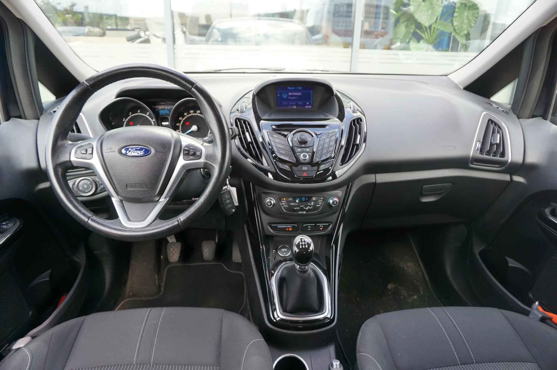 Ford B-Max 1.0 EcoBoost Titanium 100PK Trekhaak NIEUWE DISTRIBUTIERIEM!! Camera Navi Cruise Climate Voorruitverwarming *Dealer Onderhouden* - 12/21