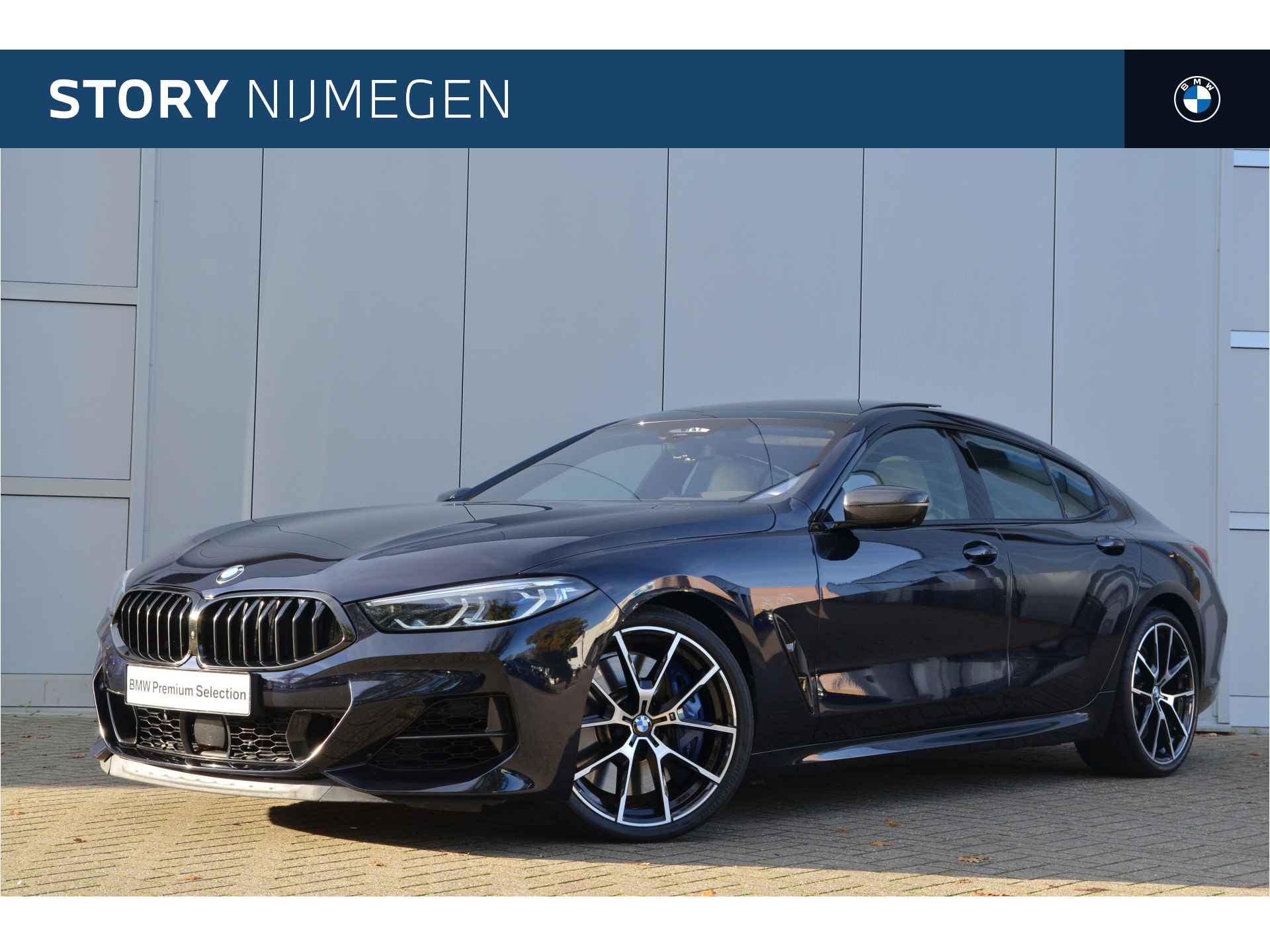 BMW 8 Serie Gran Coupé M850i xDrive High Executive Automaat / Panoramadak / Stoelventilatie / Laserlicht / Bowers & Wilkins / Night Vision / M sportstoelen/ Parking Assistant Plus - 1/42