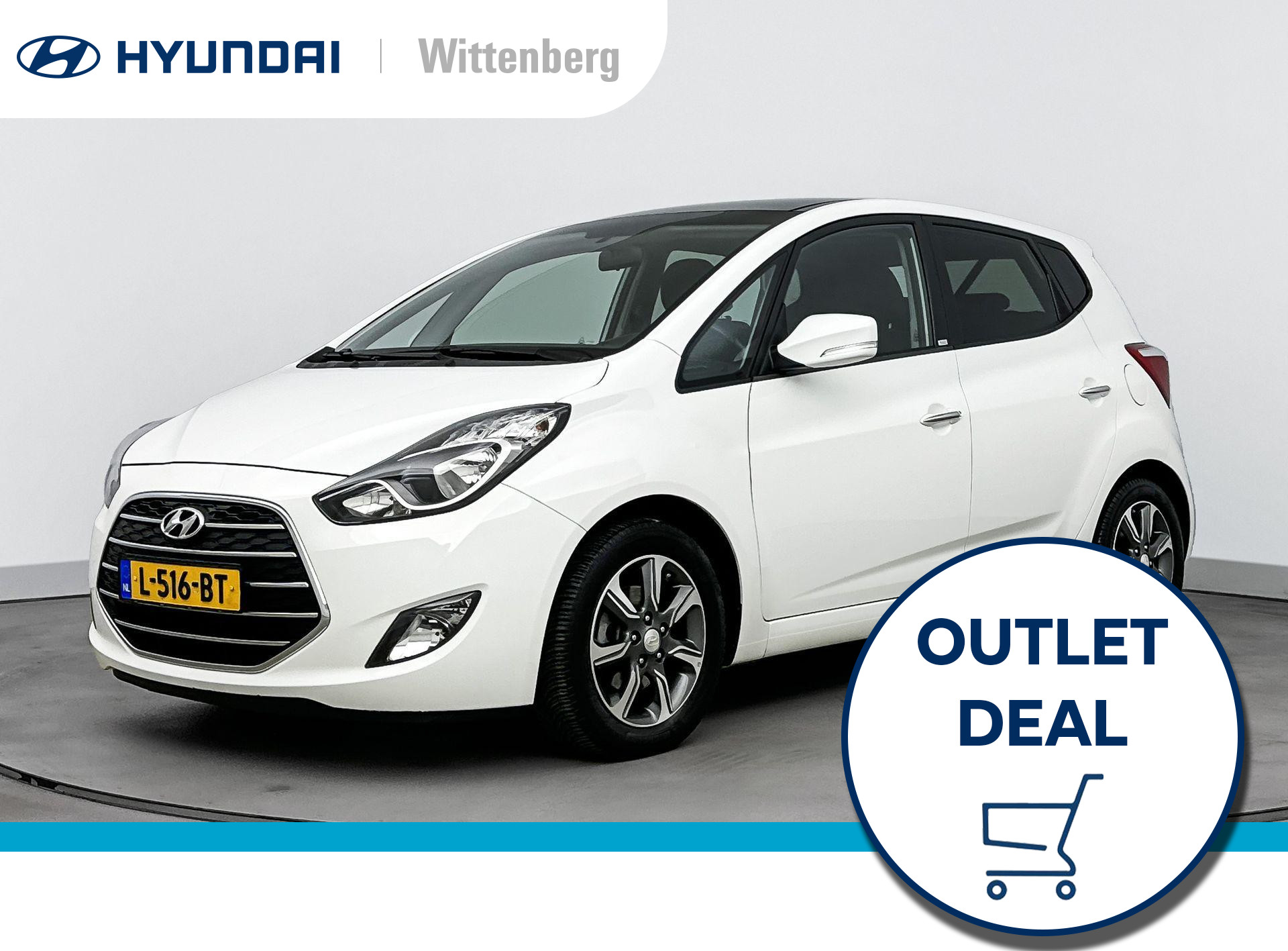 Hyundai ix20 1.6i Premium Aut. | OUTLETDEAL! | Panoramadak | Stoel + stuurverwarming | Navigatie | Camera | Privacy glass |