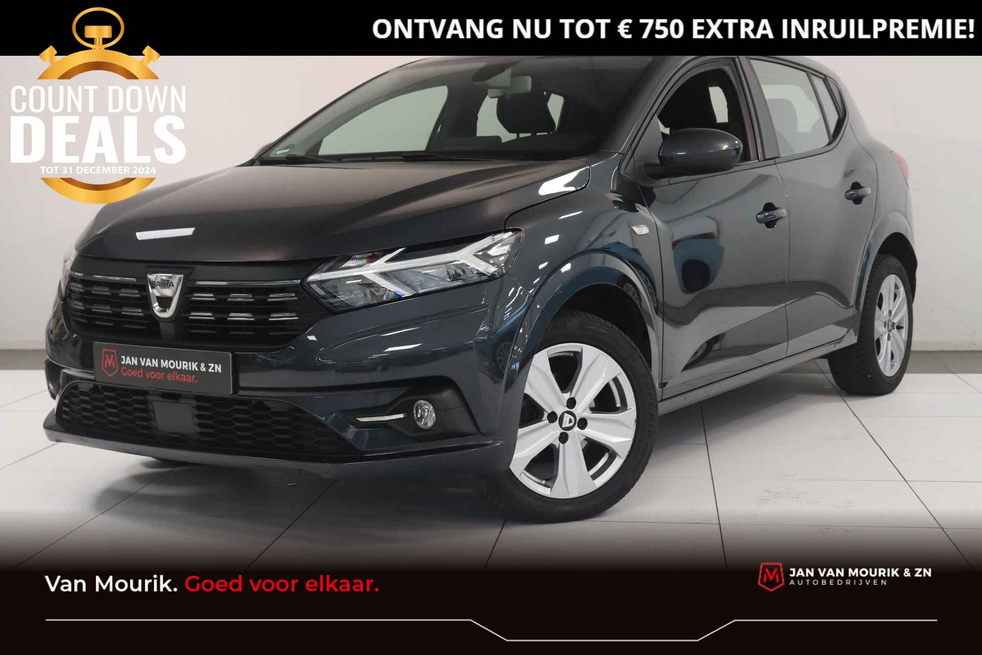 Dacia Sandero 1.0 TCe 90 Comfort | Parkeersensoren | Keyless| Apple CarPlay / Android Auto Navigatie | - 1/32