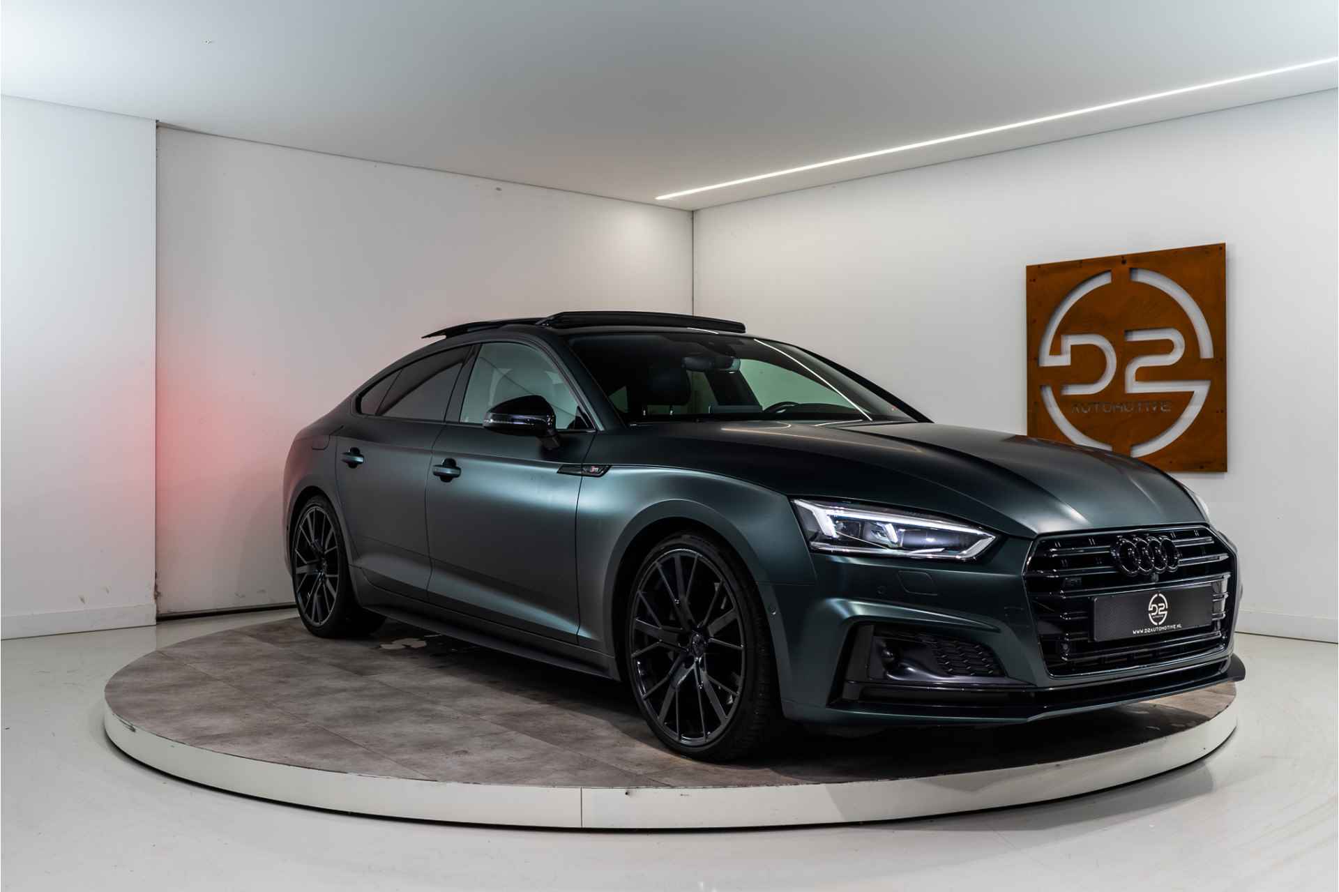 Audi S5 Sportback 3.0 TFSI A5 Quattro Pro Line+ 354PK | Satin Army | Pano | B&O | Sfeer | Dodehoek+ACC | VOL! 12 MND Garantie! GERESERVEERD - 8/48