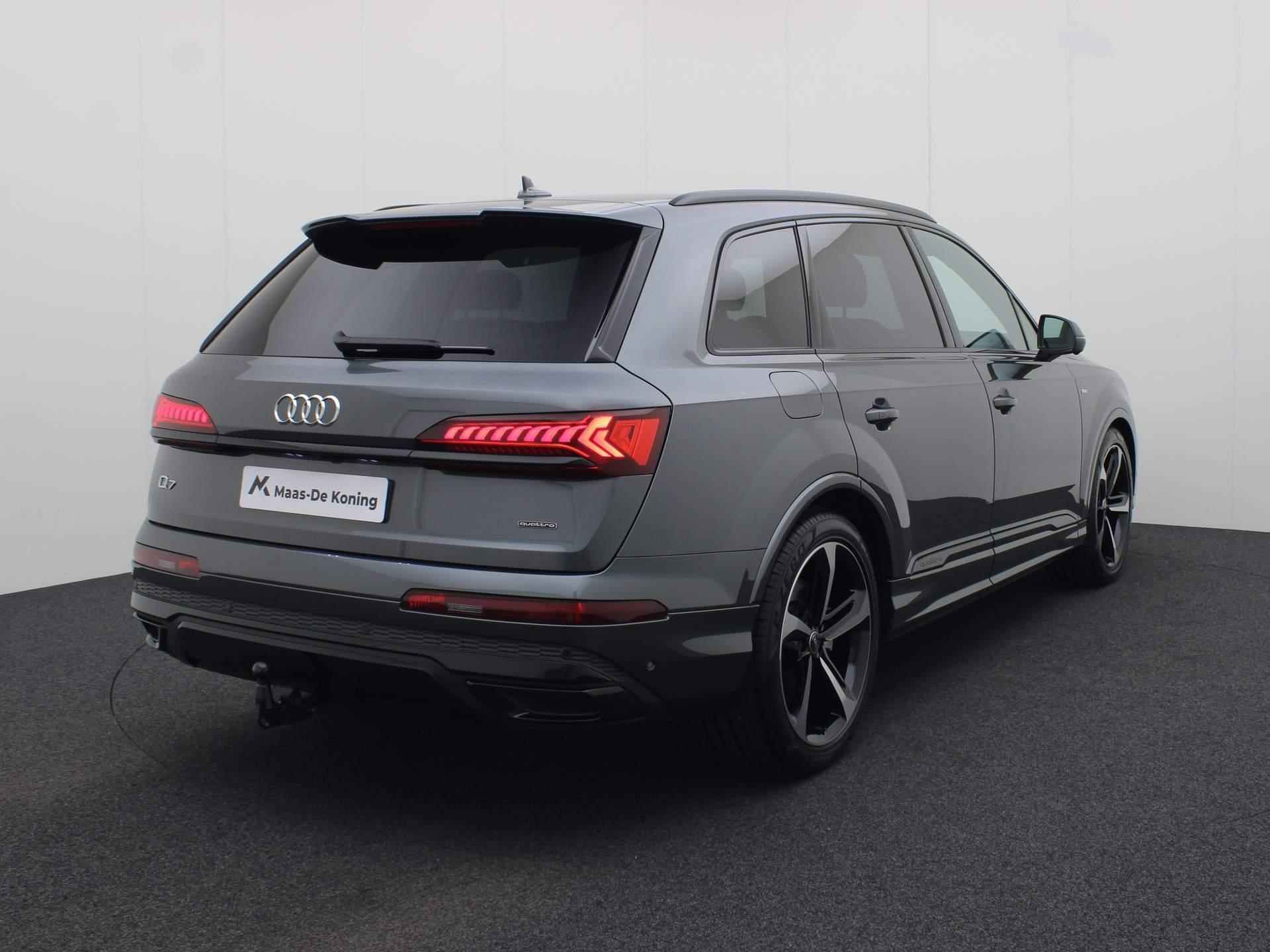 Audi Q7 55 TFSIe 280kW/381PK quattro S Line · Luchtvering · Trekhaak · Parkeersensoren + Area view · Garantie tot 28-01-2029 of 100000km - 3/50