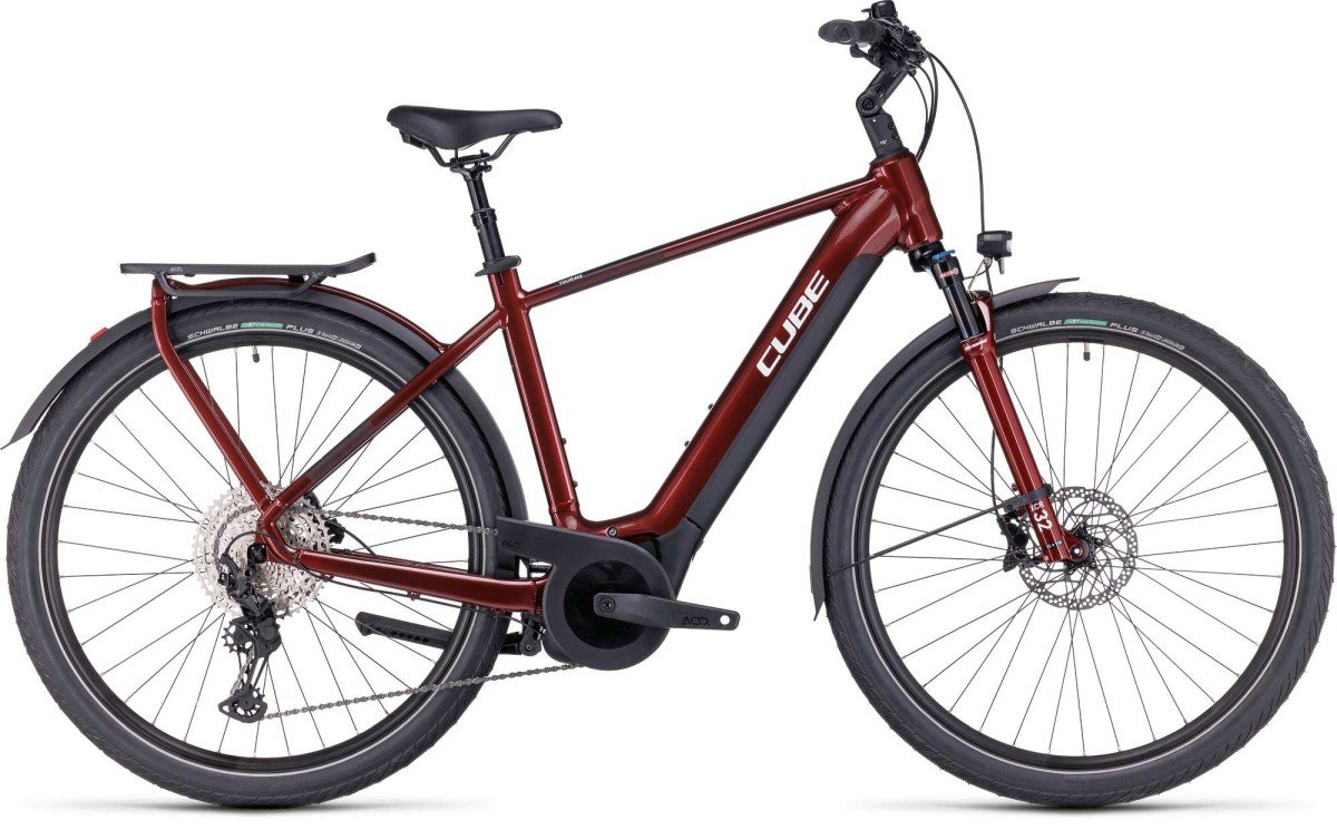 CUBE TOURING HYBRID EXC 625 RED/WHITE Heren Red/white L 58cm L 2024