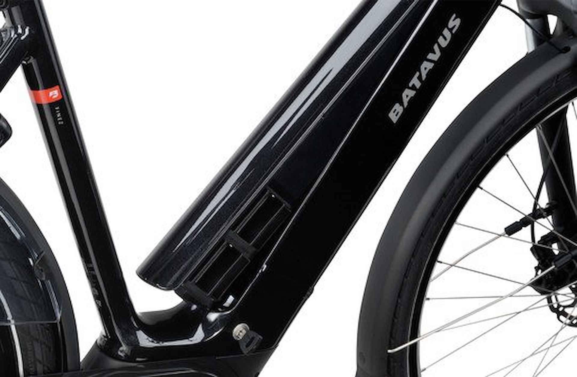 BATAVUS Finez E-Go Power Exclusiv Lageinstap Zwart Glans 53cm 2024 - 3/8