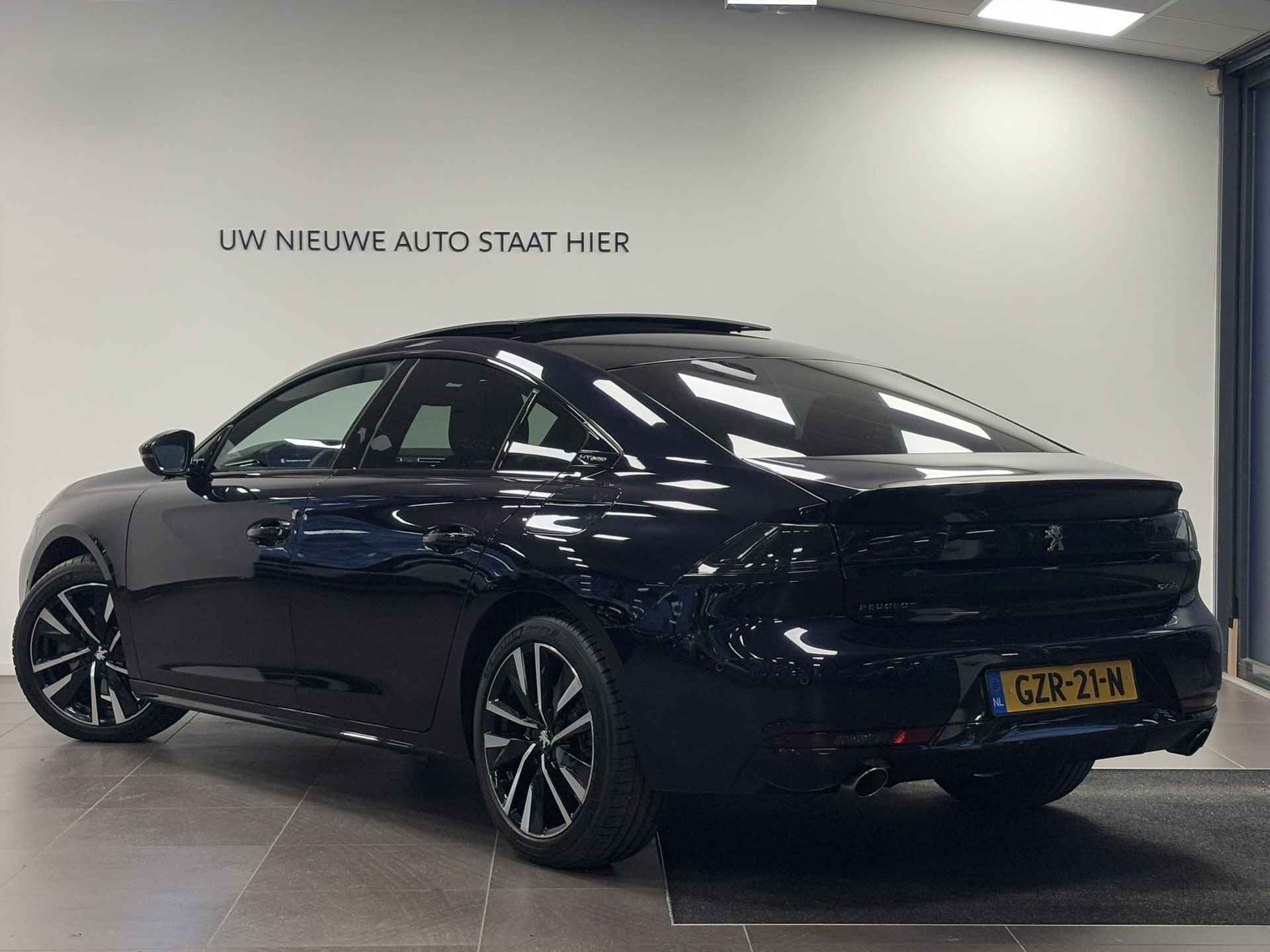 Peugeot 508 Berline GT Pack Business 1.6 PHEV HYbrid 225pk e-EAT8 AUTOMAAT | FULL-OPTIONS! | NAPPA LEDER | SCHUIF/KANTELDAK | TREKHAAK | NIGHTVISION | HANDSFREE A.KLEP | 360° CAMERA - 8/95