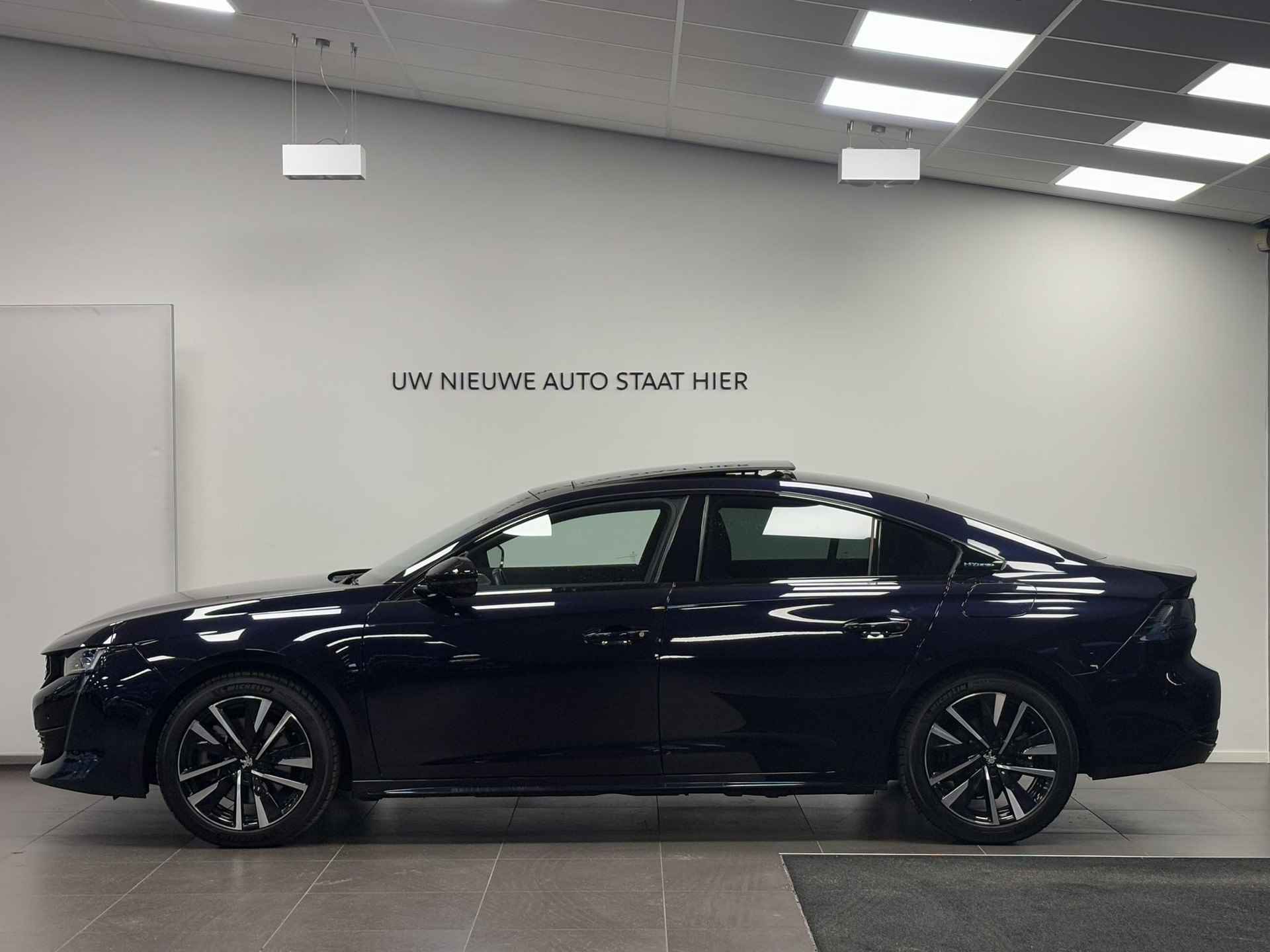 Peugeot 508 Berline GT Pack Business 1.6 PHEV HYbrid 225pk e-EAT8 AUTOMAAT | FULL-OPTIONS! | NAPPA LEDER | SCHUIF/KANTELDAK | TREKHAAK | NIGHTVISION | HANDSFREE A.KLEP | 360° CAMERA - 10/95