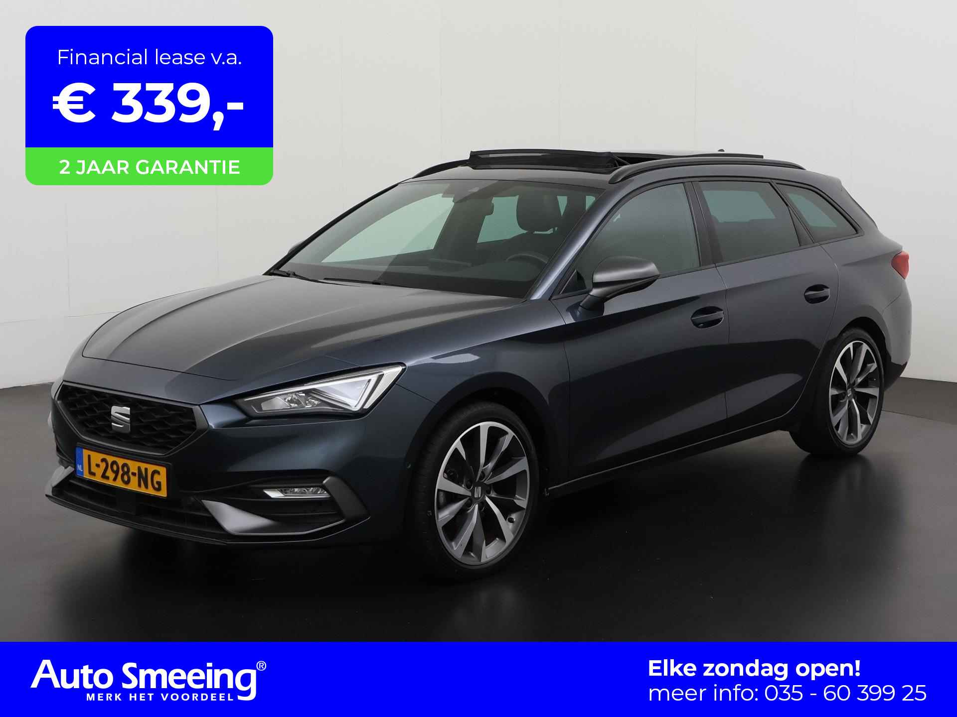 SEAT Leon Sportstourer 1.5 eTSI FR Business Intense | Trekhaak | Panoramadak | Matrix LED | Camera | Zondag Open!