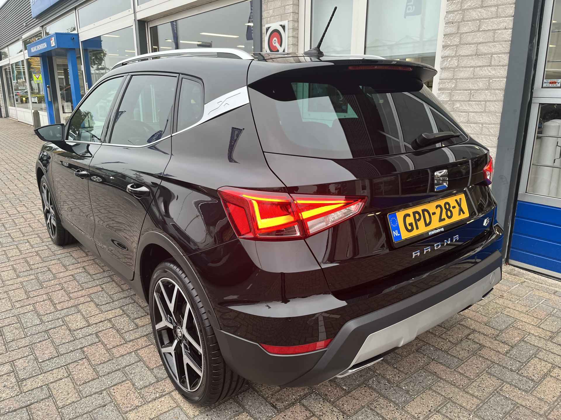 SEAT Arona 1.0 TSI FR / AUTOMAAT/ BEATS AUDIO/ 18'' LMV/ CAMERA/ PARK. SENSOREN/ LED/ DODE HOEK/ KEYLESS/ VIRTUAL COCKPIT/ STOEL VERWARM./ ADAPT. CRUISE/ APP CONNECT/ NAVI/ CLIMA/ DAB/ - 6/42