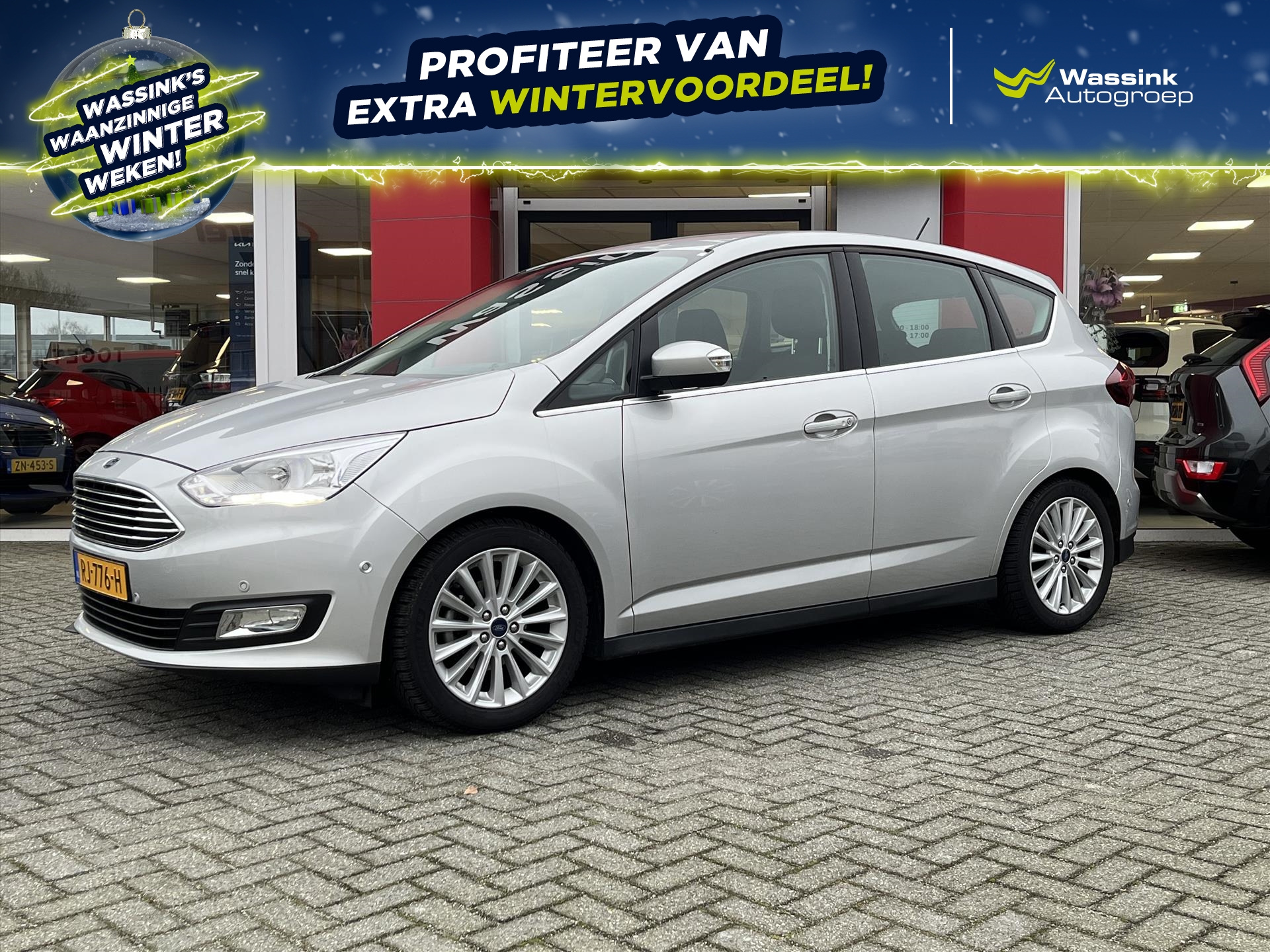 Ford C-Max 1.0 EcoBoost 125pk Titanium | Climatronic | Parkeersensoren voor / achter | Navigatie |