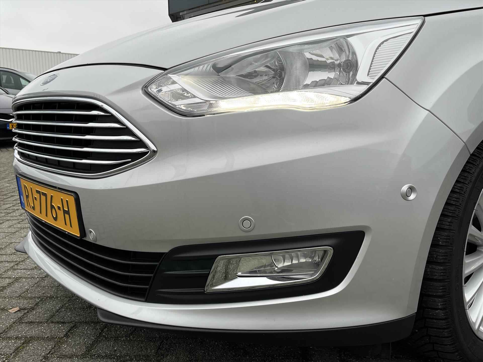 Ford C-Max 1.0 EcoBoost 125pk Titanium | Climatronic | Parkeersensoren voor / achter | Navigatie | - 8/27