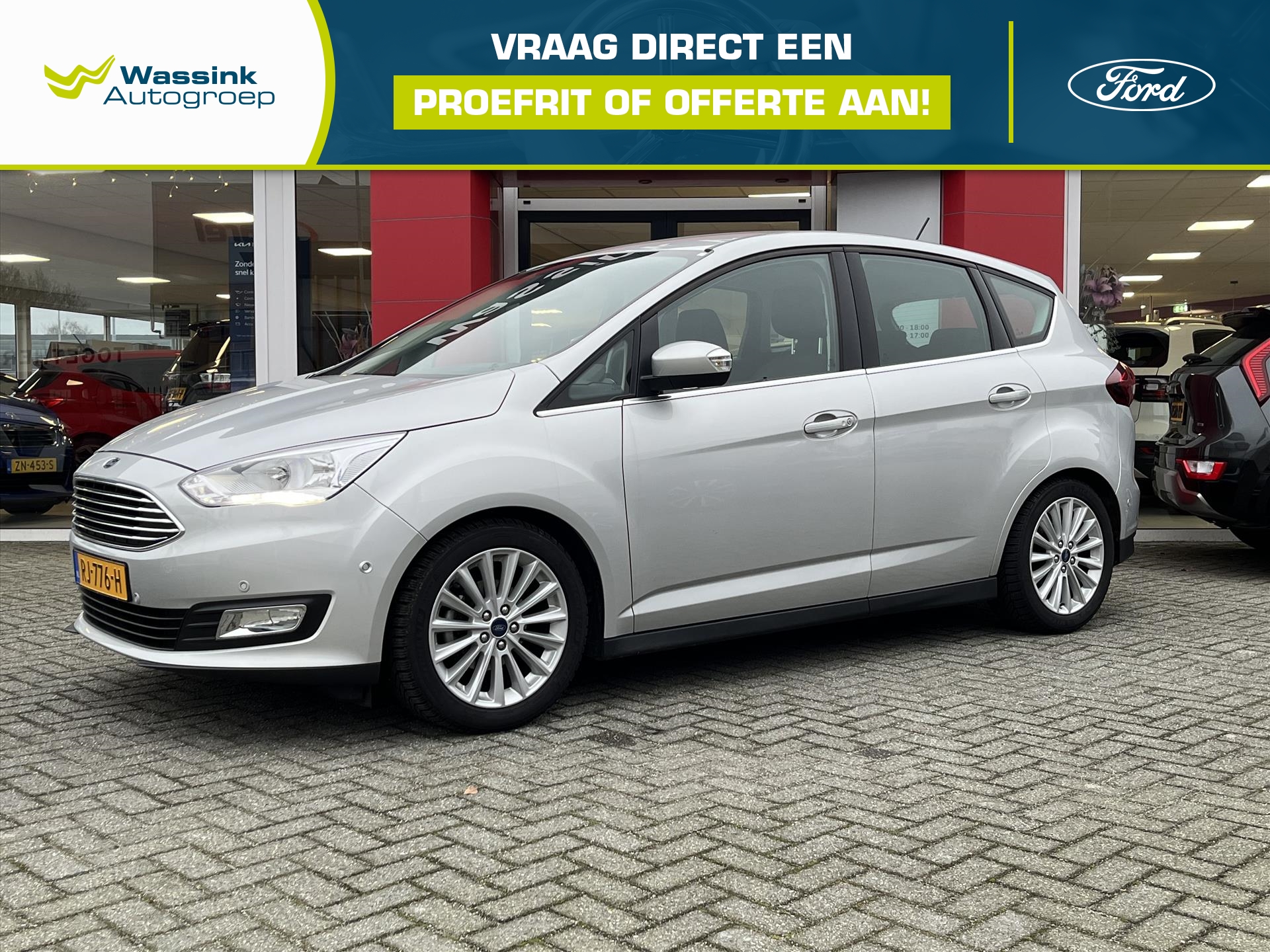 Ford C-Max 1.0 EcoBoost 125pk Titanium | Climatronic | Parkeersensoren voor / achter | Navigatie |