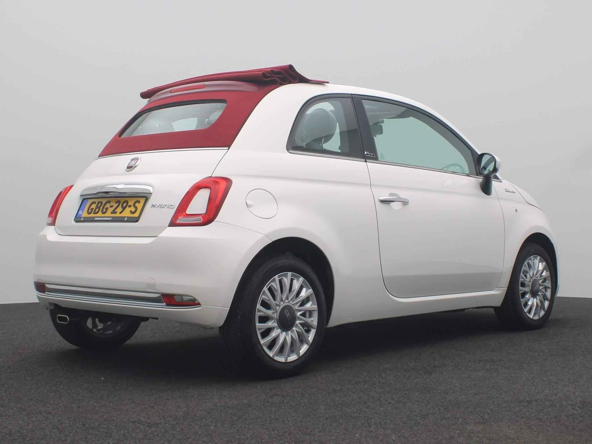 Fiat 500C 1.0 Hybrid Dolcevita | Rood Dak | Airco | Lichtmetaal | - 5/42