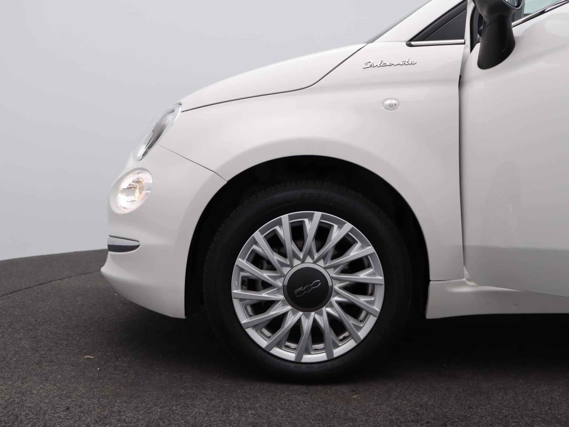 Fiat 500C 1.0 Hybrid Dolcevita | Rood Dak | Airco | Lichtmetaal | - 17/42