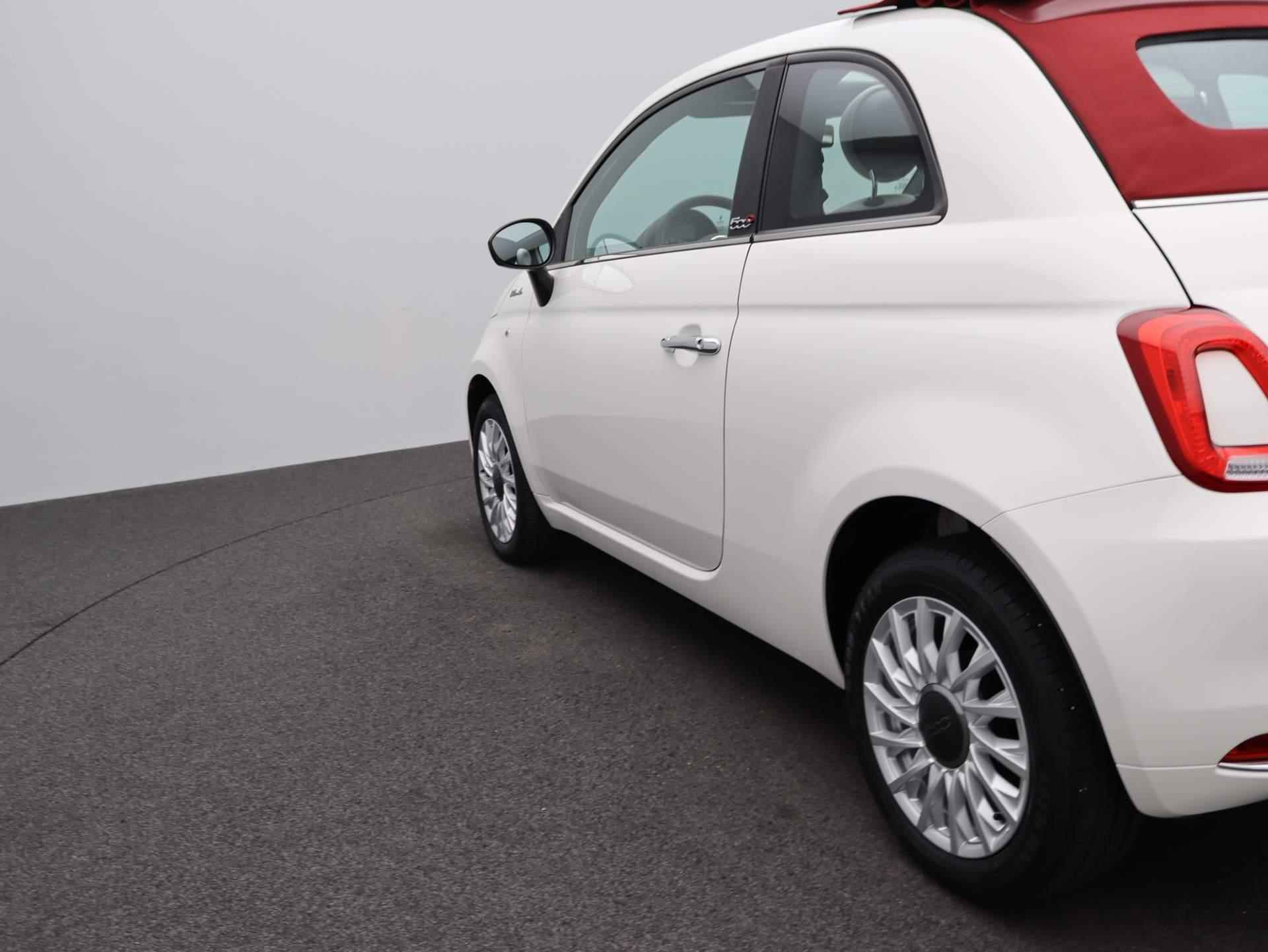 Fiat 500C 1.0 Hybrid Dolcevita | Rood Dak | Airco | Lichtmetaal | - 34/42