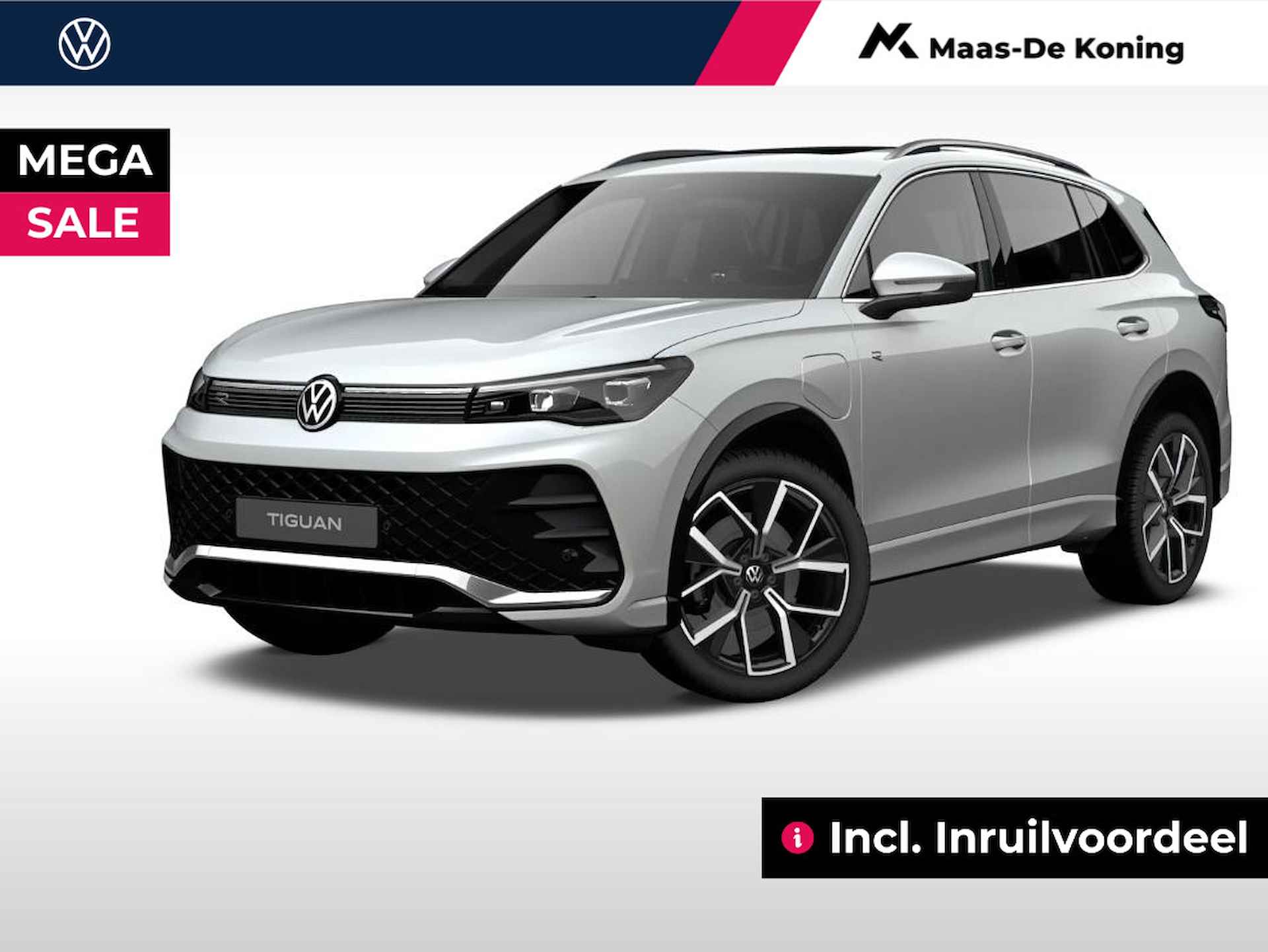 Volkswagen Tiguan R-line Edition 1.5 TSI eHybrid 272 pk 6 versn. DSG · Assistance pakket plus · Black style pakket · Comfort pakket · Design pakket · Trekhaak incl. aanhangermanoeuvreerhulp (trailer assist) · Incl. inruilvoordeel - 1/7