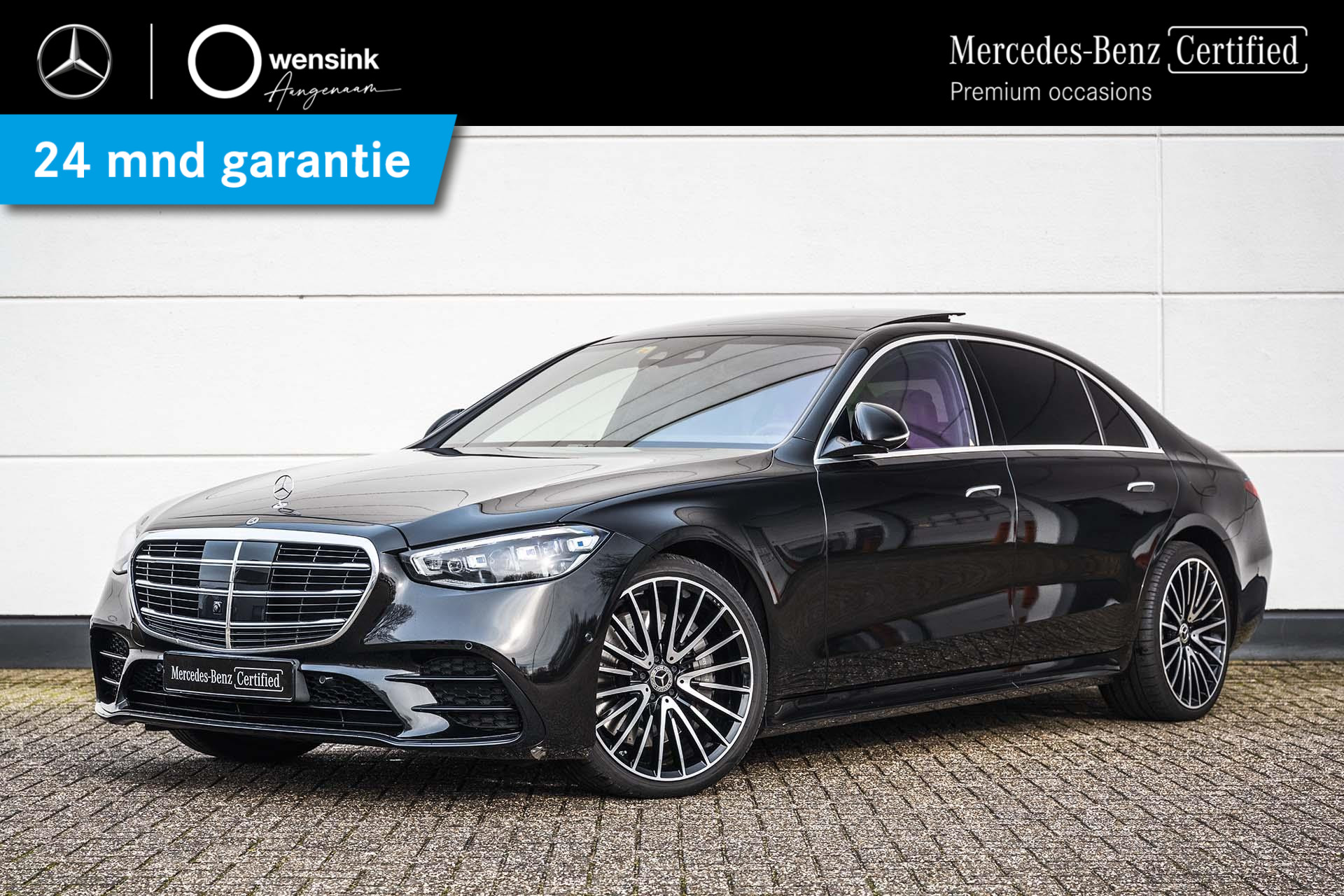 Mercedes-Benz S-klasse 580 e Lang AMG Line Head-UP | 3D bestuurdersdisplay | Burmester 3D | Sfeerverlichting | Chauffeurpakket | Rijassistentie pakket | bij viaBOVAG.nl