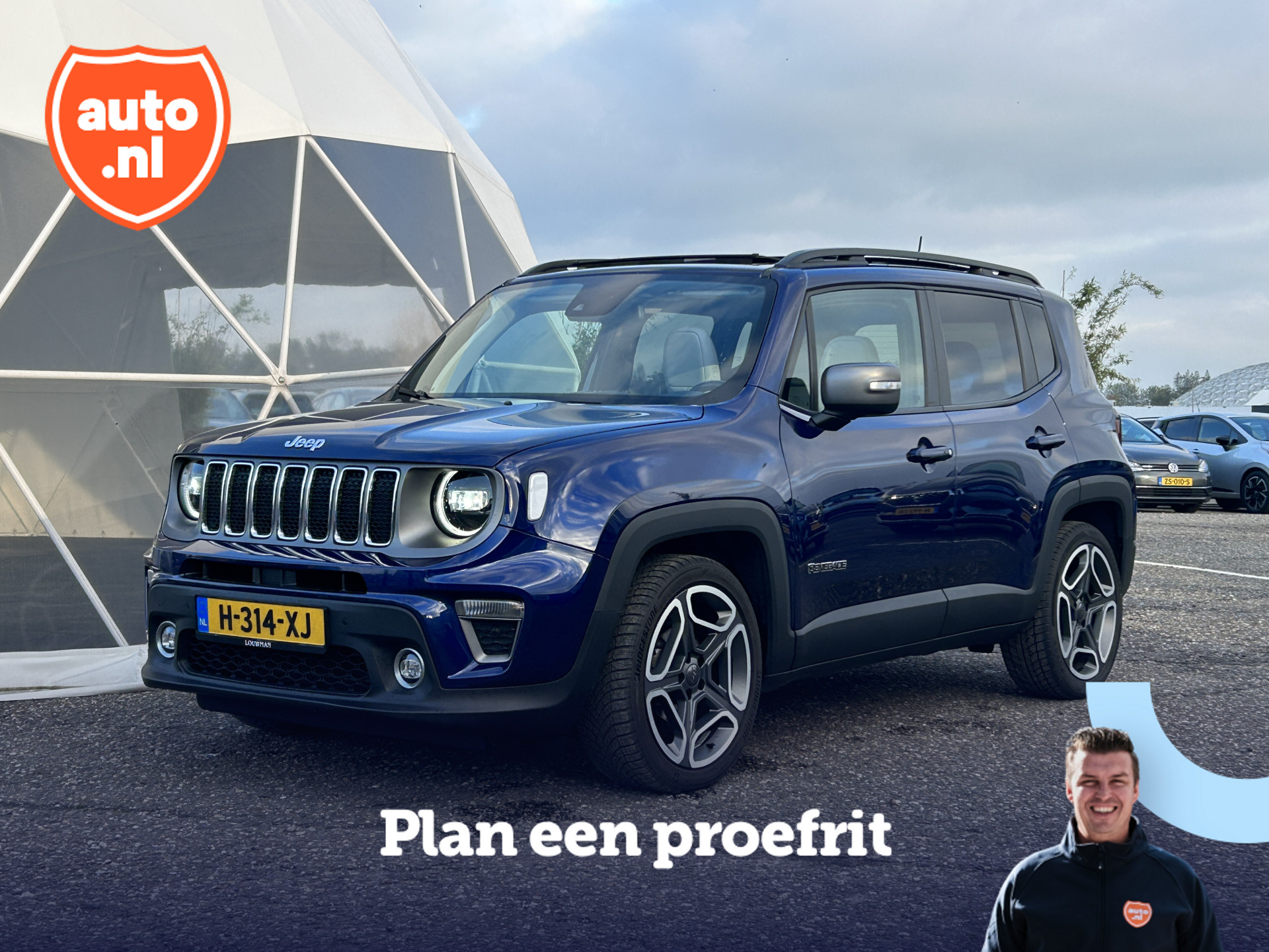 Jeep Renegade 1.0T Freedom | Panoramadak | Lederen bekleding | Carplay | LED | Parkeersensoren | 19"LM Velgen |