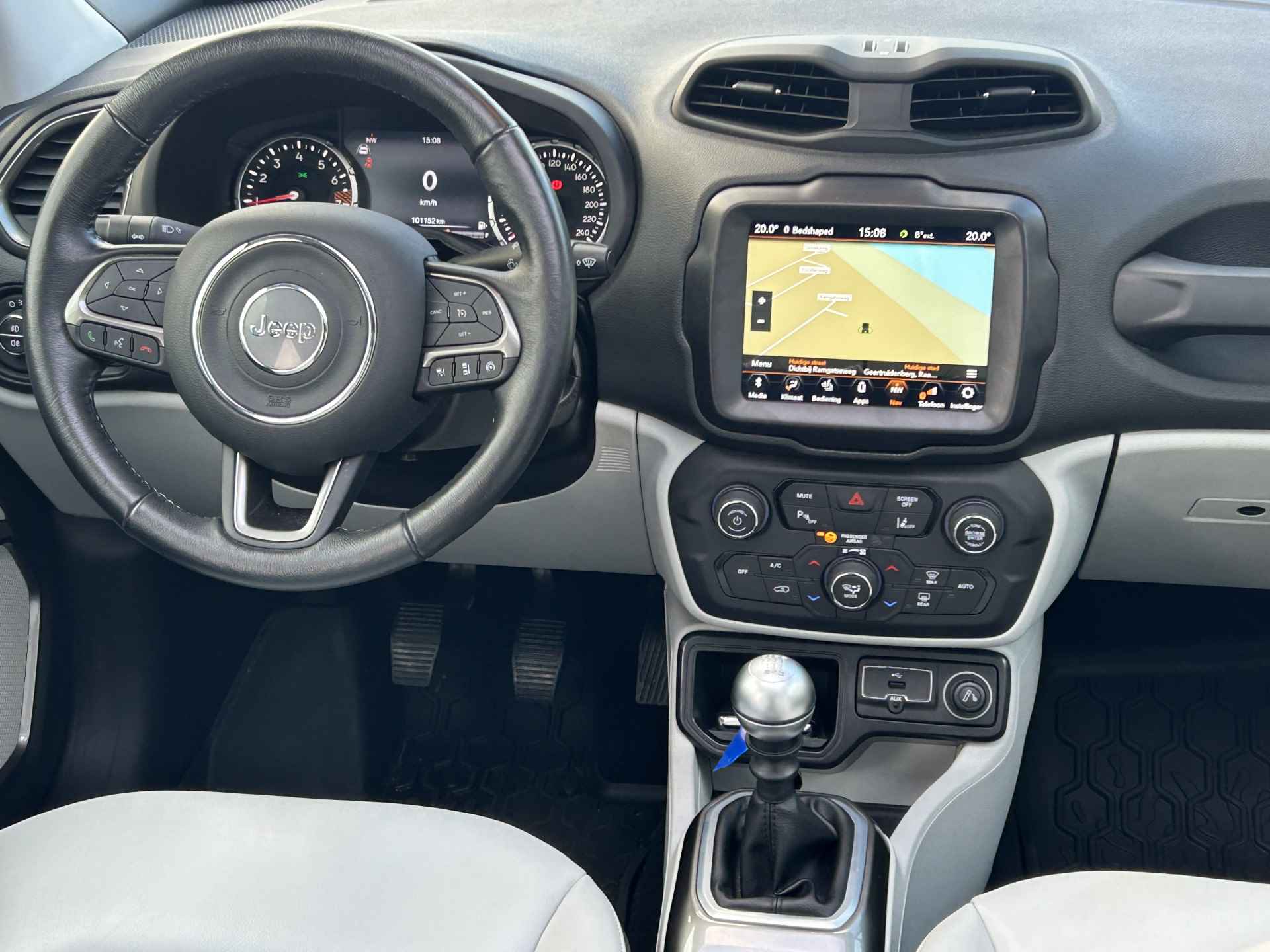 Jeep Renegade 1.0T Freedom | Panoramadak | Lederen bekleding | Carplay | LED | Parkeersensoren | 19"LM Velgen | - 5/40