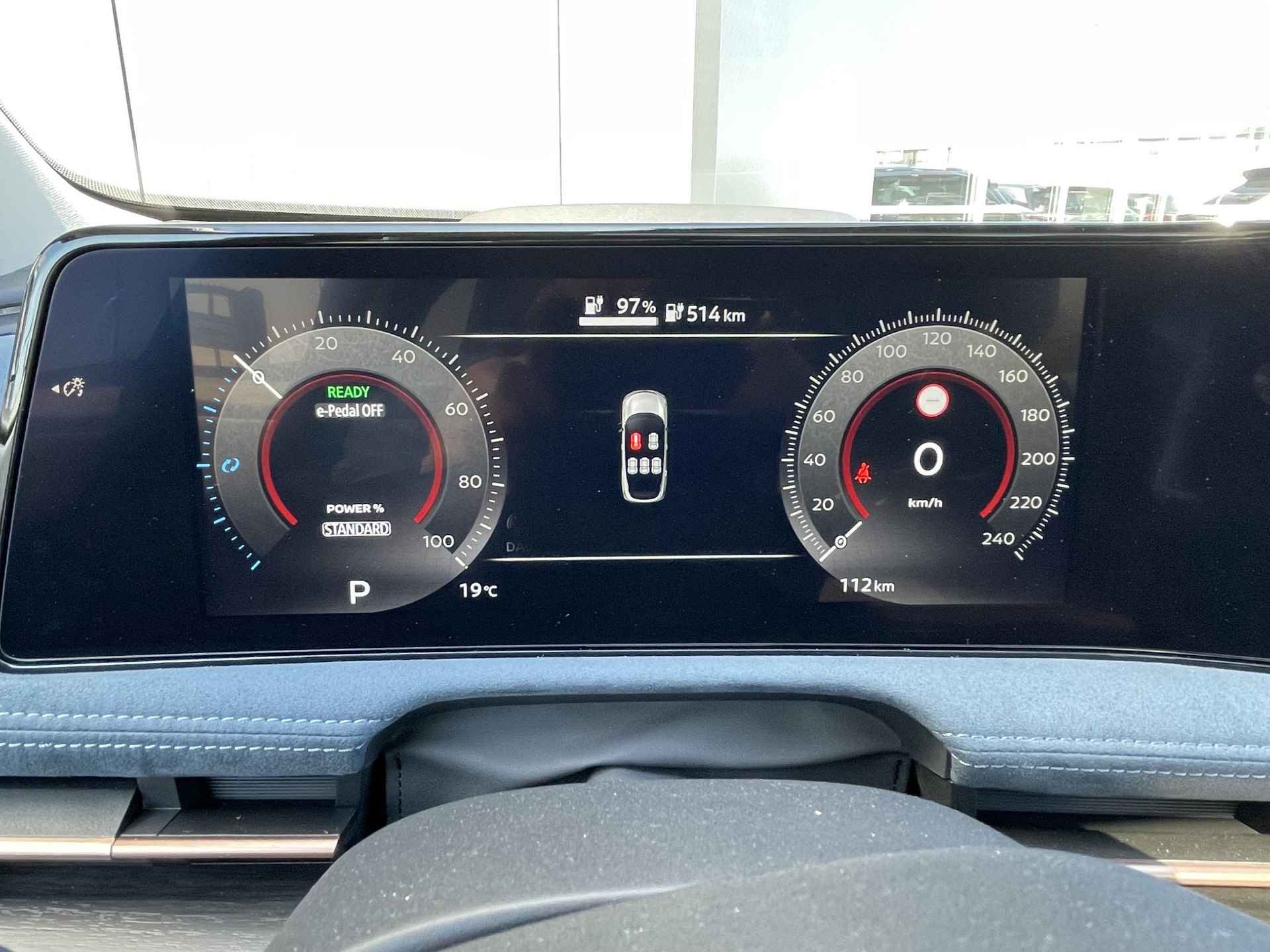 Nissan Ariya e-4ORCE Evolve 91 kWh AutoPilot Cruise Control | PDC | Camera | Navigatie | Stoel Verwarming / Koeling | Schuif-/Kanteldak | Lichtmetaal | - 35/54