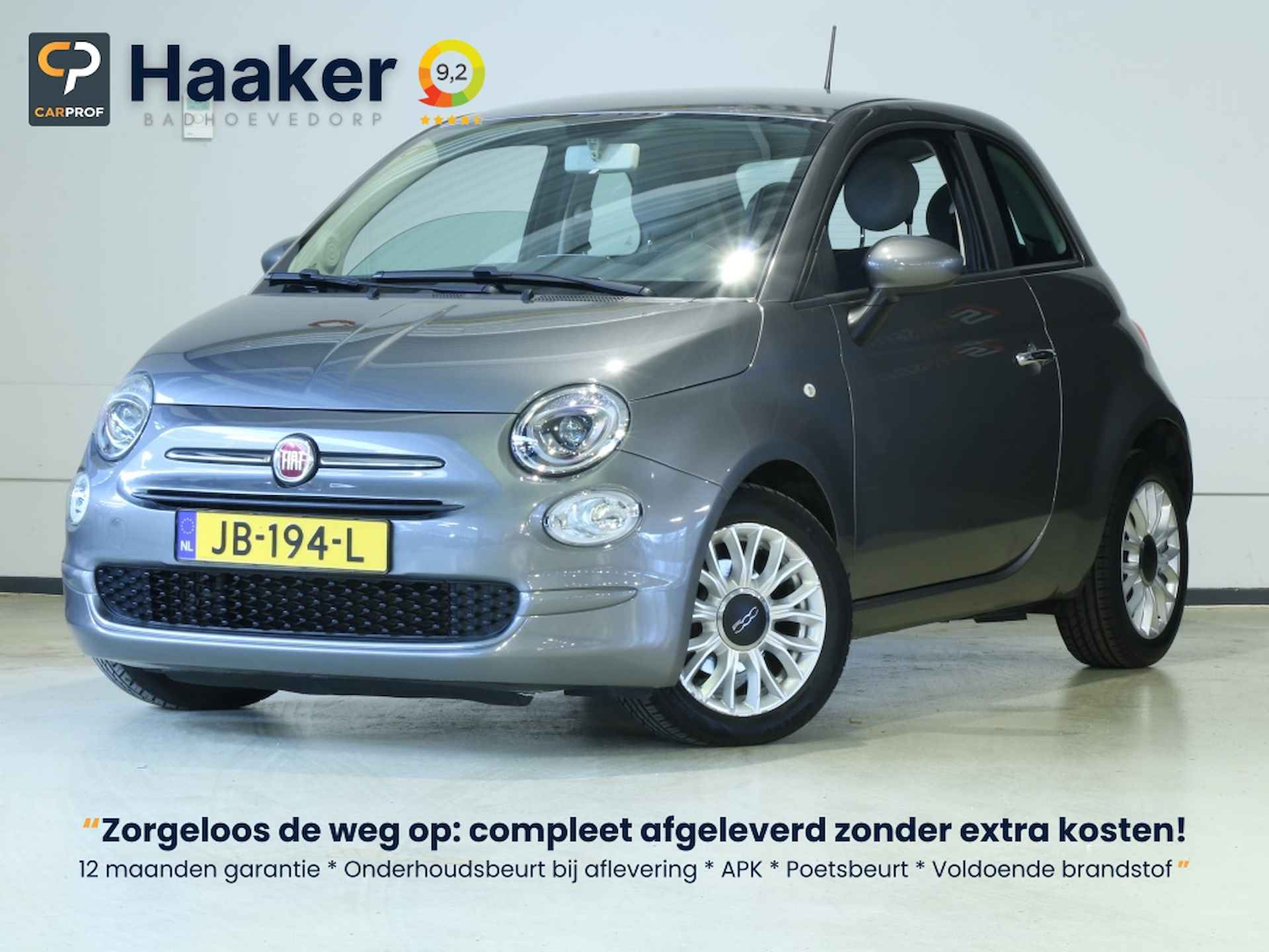 Fiat 500 80 Turbo Popstar Automaat * ALL-IN PRIJS * 1 JAAR GARANTIE