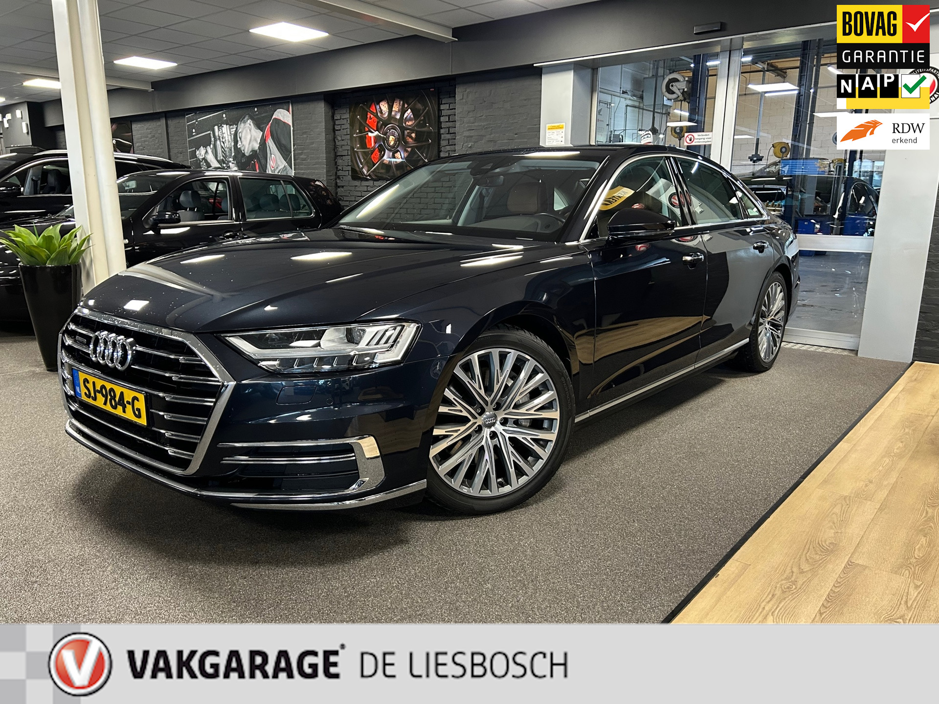 Audi A8 55 TFSI quattro / Leder / Navigatie / 20inch / B&O / stoel verwarming voor + achter.