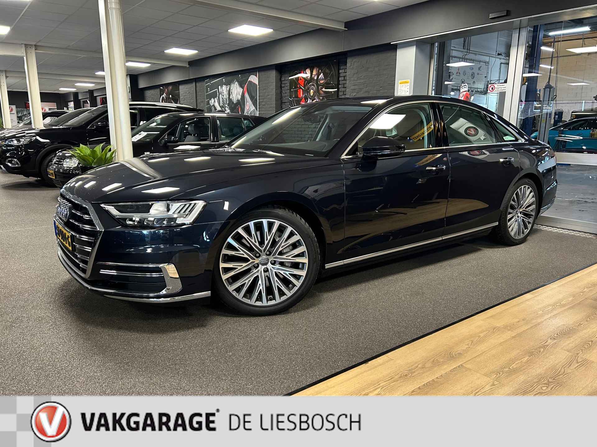 Audi A8 55 TFSI quattro / Leder / Navigatie / 20inch / B&O / stoel verwarming voor + achter. - 3/43