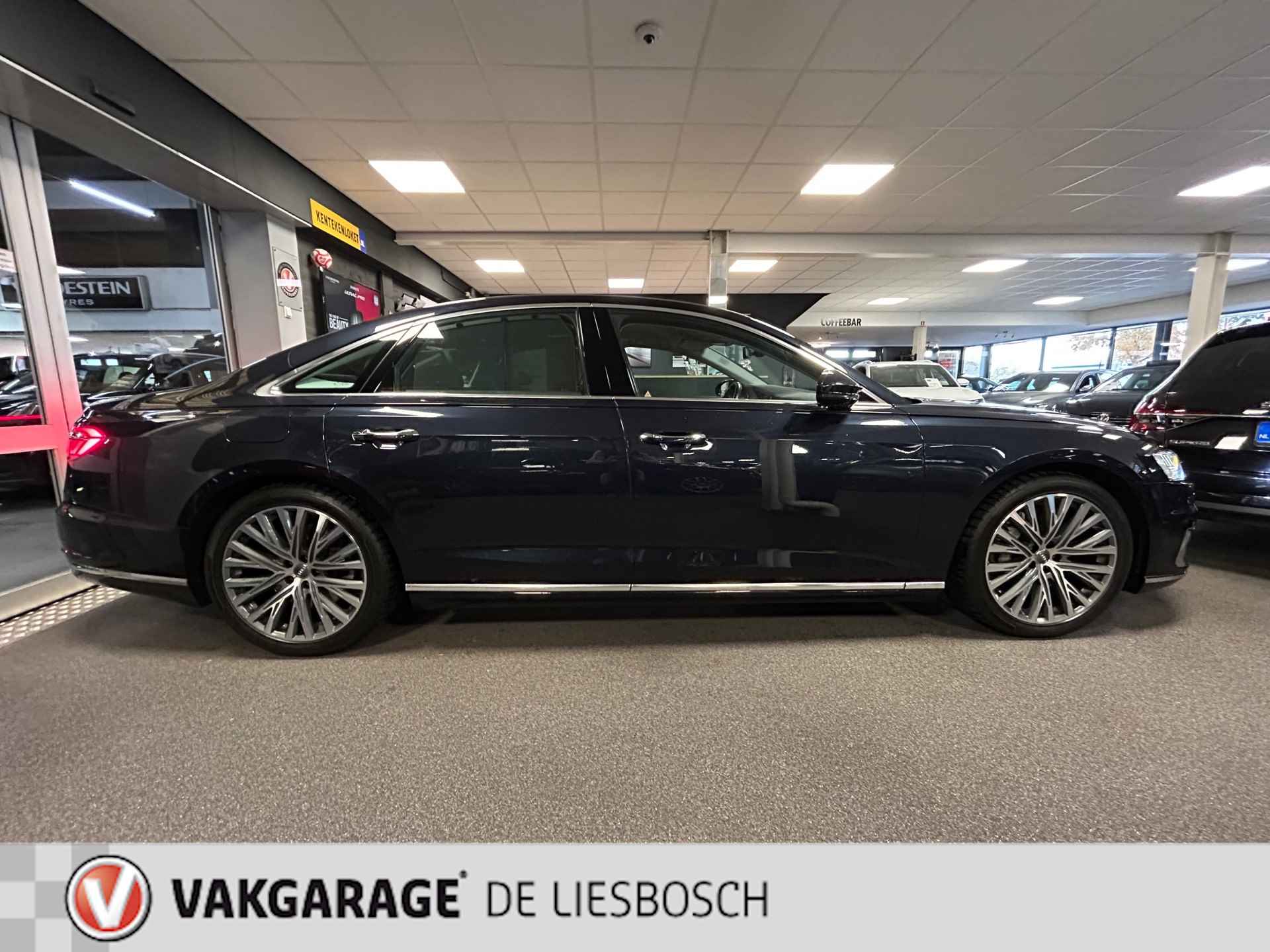 Audi A8 55 TFSI quattro / Leder / Navigatie / 20inch / B&O / stoel verwarming voor + achter. - 11/43