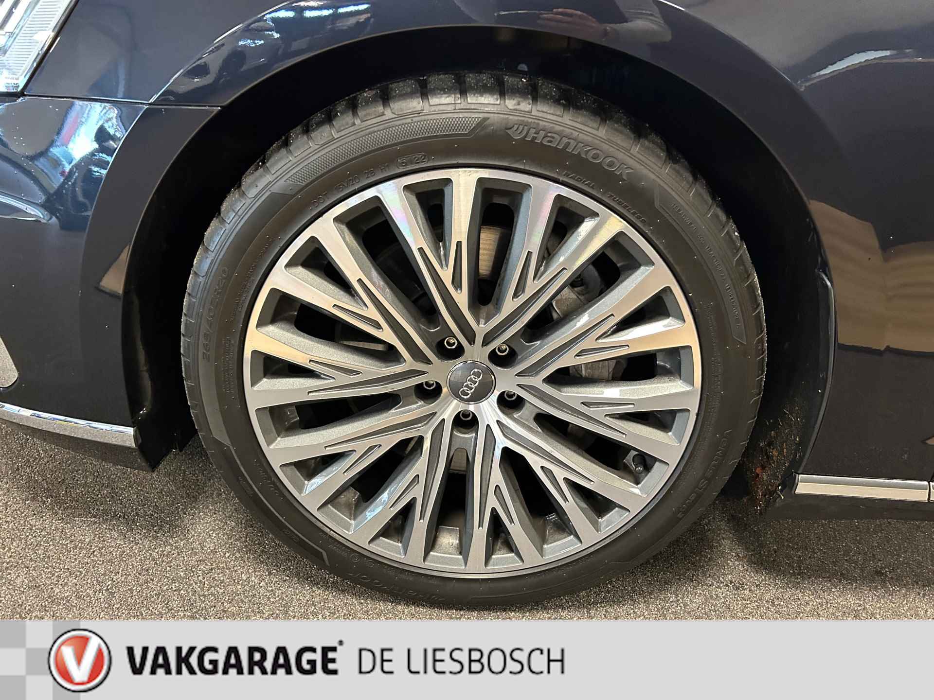 Audi A8 55 TFSI quattro / Leder / Navigatie / 20inch / B&O / stoel verwarming voor + achter. - 13/43