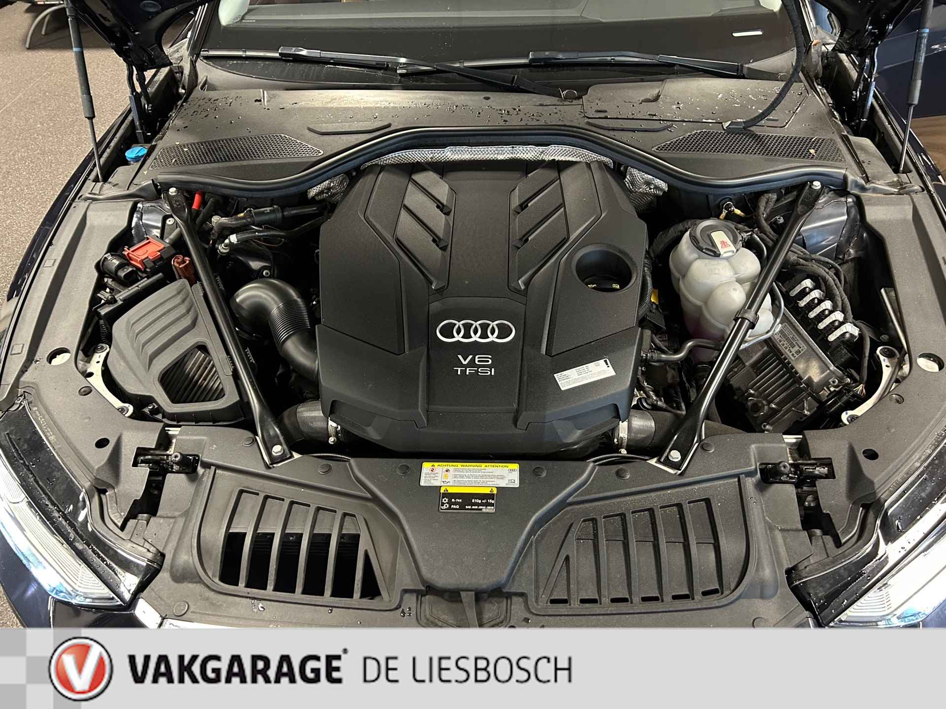 Audi A8 55 TFSI quattro / Leder / Navigatie / 20inch / B&O / stoel verwarming voor + achter. - 35/43