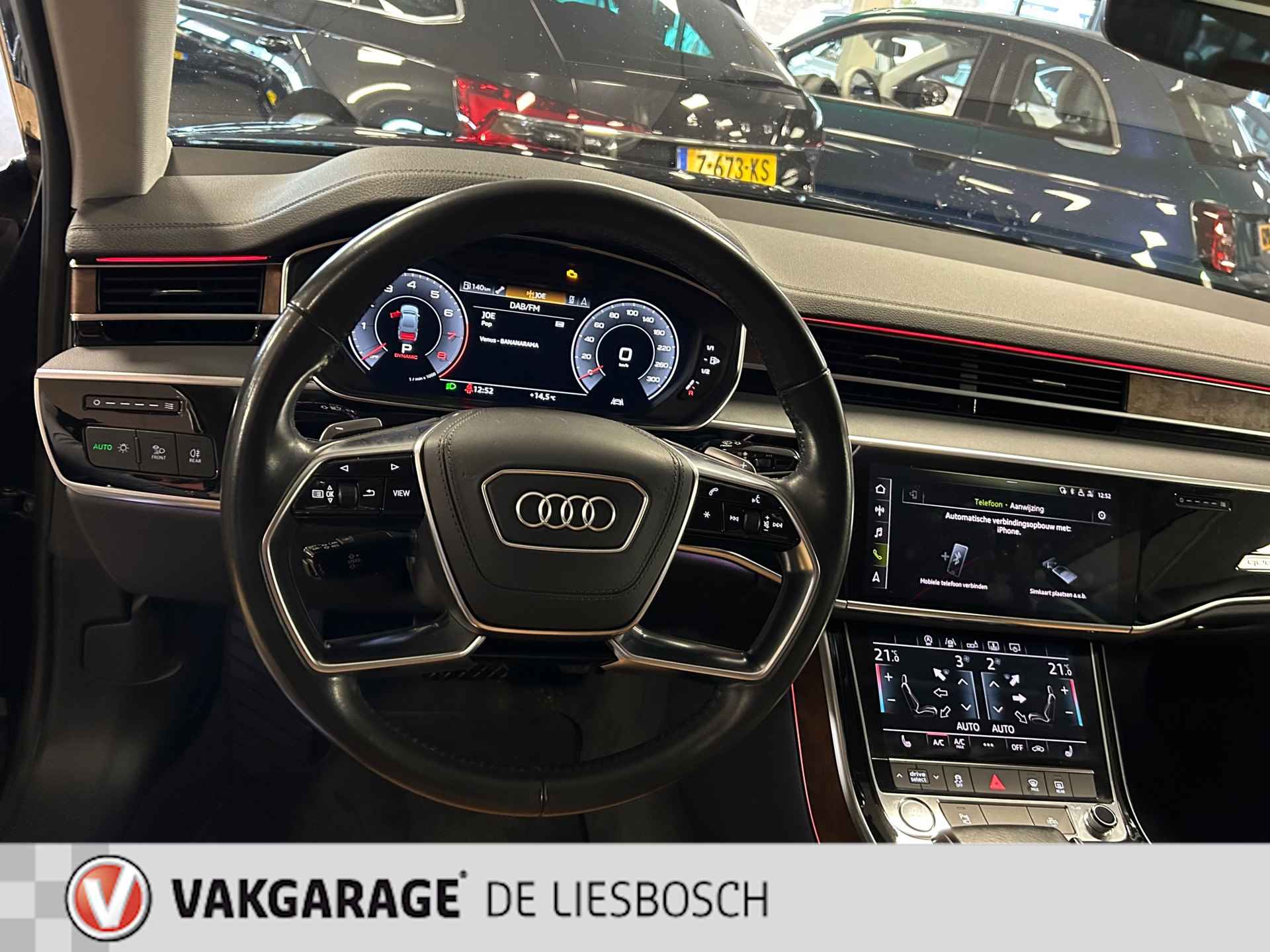 Audi A8 55 TFSI quattro / Leder / Navigatie / 20inch / B&O / stoel verwarming voor + achter. - 36/43