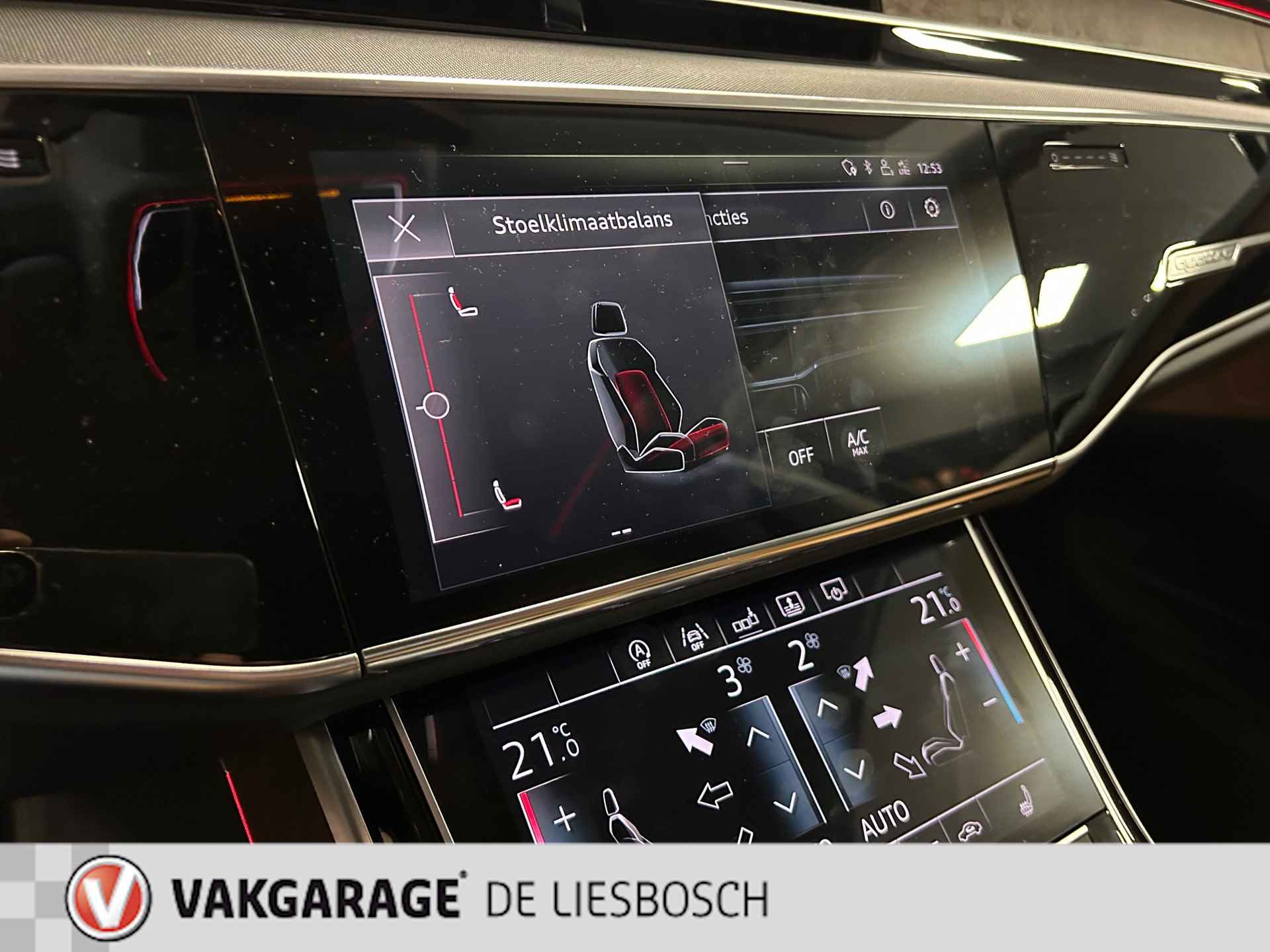 Audi A8 55 TFSI quattro / Leder / Navigatie / 20inch / B&O / stoel verwarming voor + achter. - 39/43