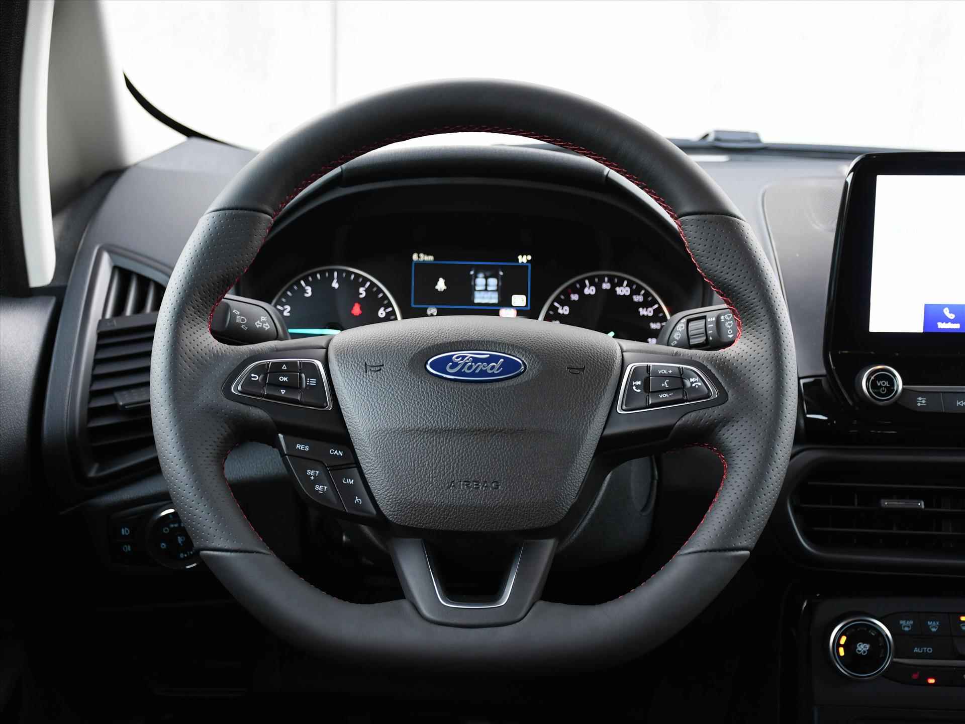 Ford Ecosport ST-Line 1.0 EcoBoost 125pk WINTER PACK | KEYLESS ENTRY | CRUISE | 17'' LM | DAB | B&O | NAVI | SFEERVERLICHTING - 13/33